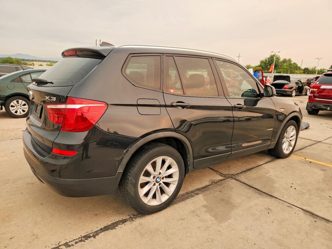 2015 Bmw X3 Xdrive28i Black vin: 5UXWX9C5XF0D58203