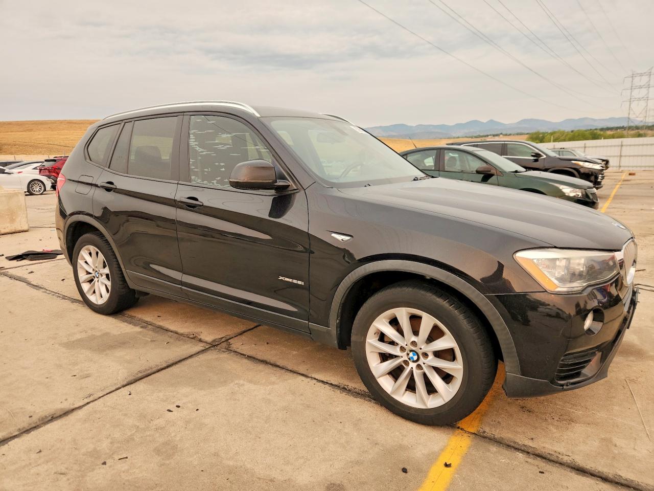 2015 Bmw X3 Xdrive28i Black vin: 5UXWX9C5XF0D58203