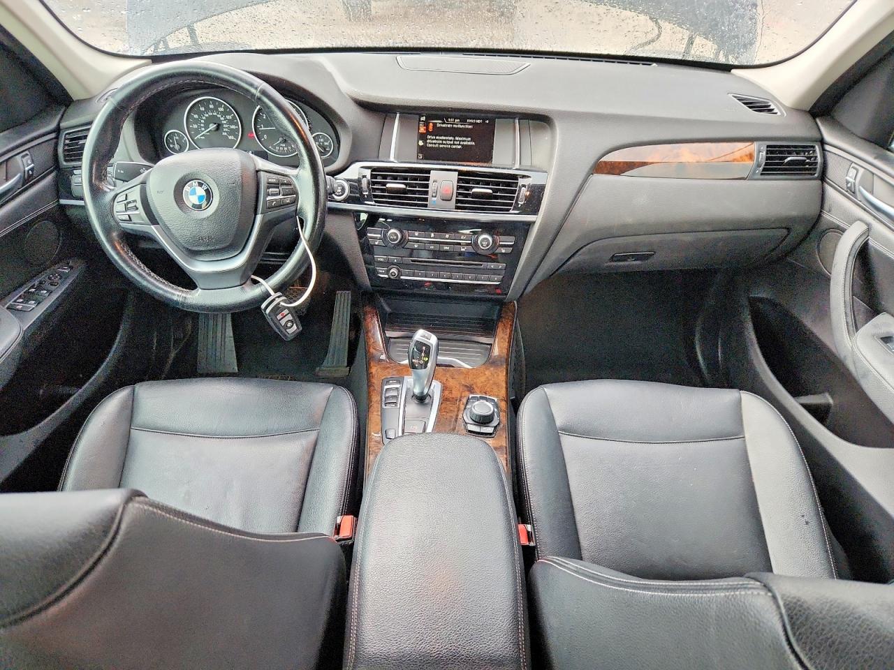 2015 Bmw X3 Xdrive28i Black vin: 5UXWX9C5XF0D58203