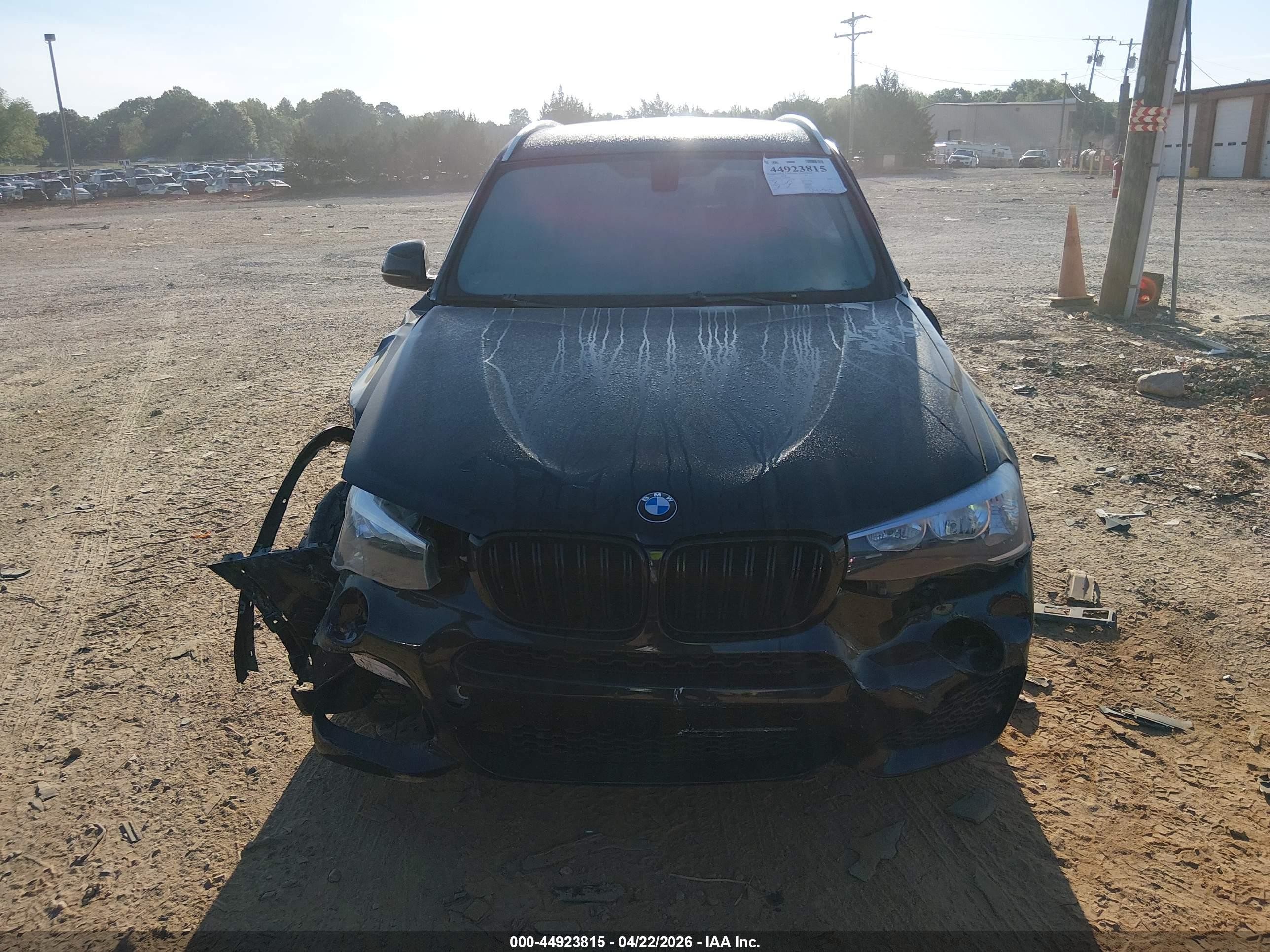 2015 Bmw X3 Xdrive28i Black vin: 5UXWX9C5XF0D59285
