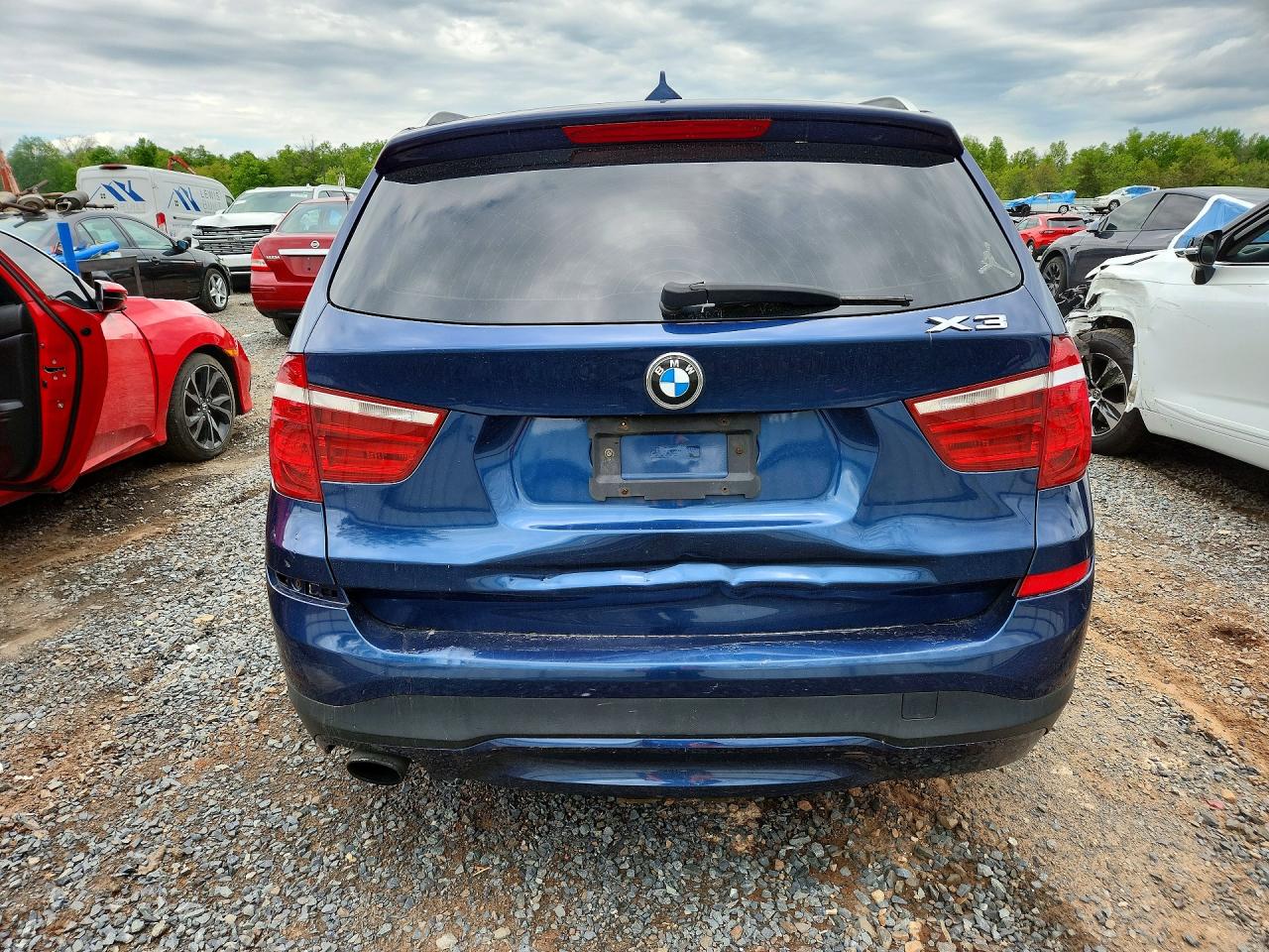 2015 Bmw X3 Xdrive28d Blue vin: 5UXWY3C52F0E96845
