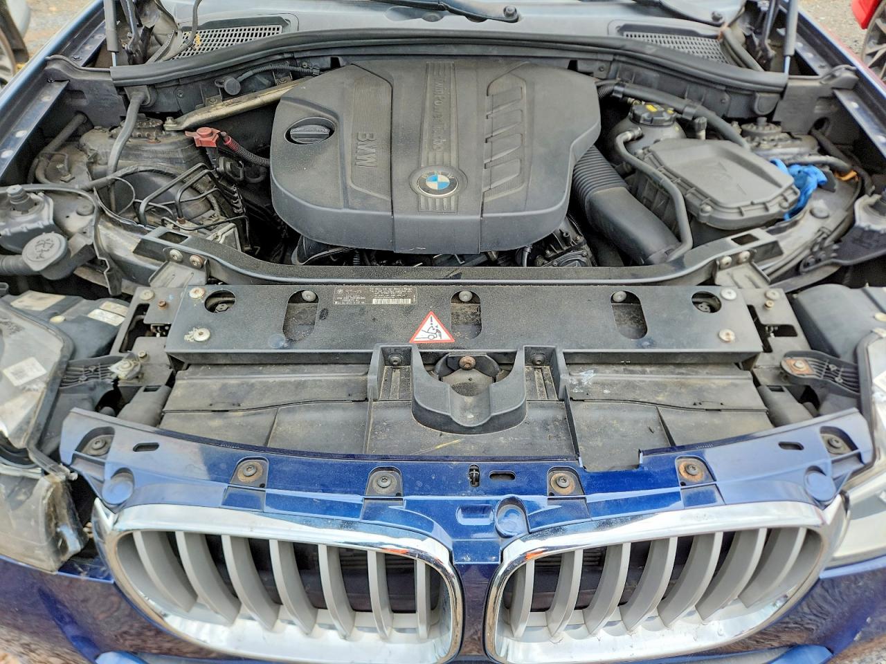 2015 Bmw X3 Xdrive28d Blue vin: 5UXWY3C52F0E96845