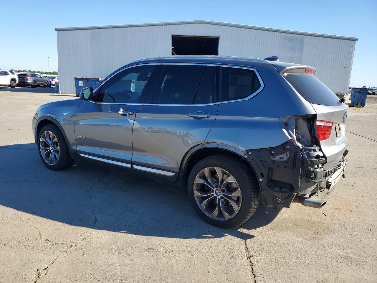2015 Bmw X3 Xdrive28d Gray vin: 5UXWY3C53F0E95932
