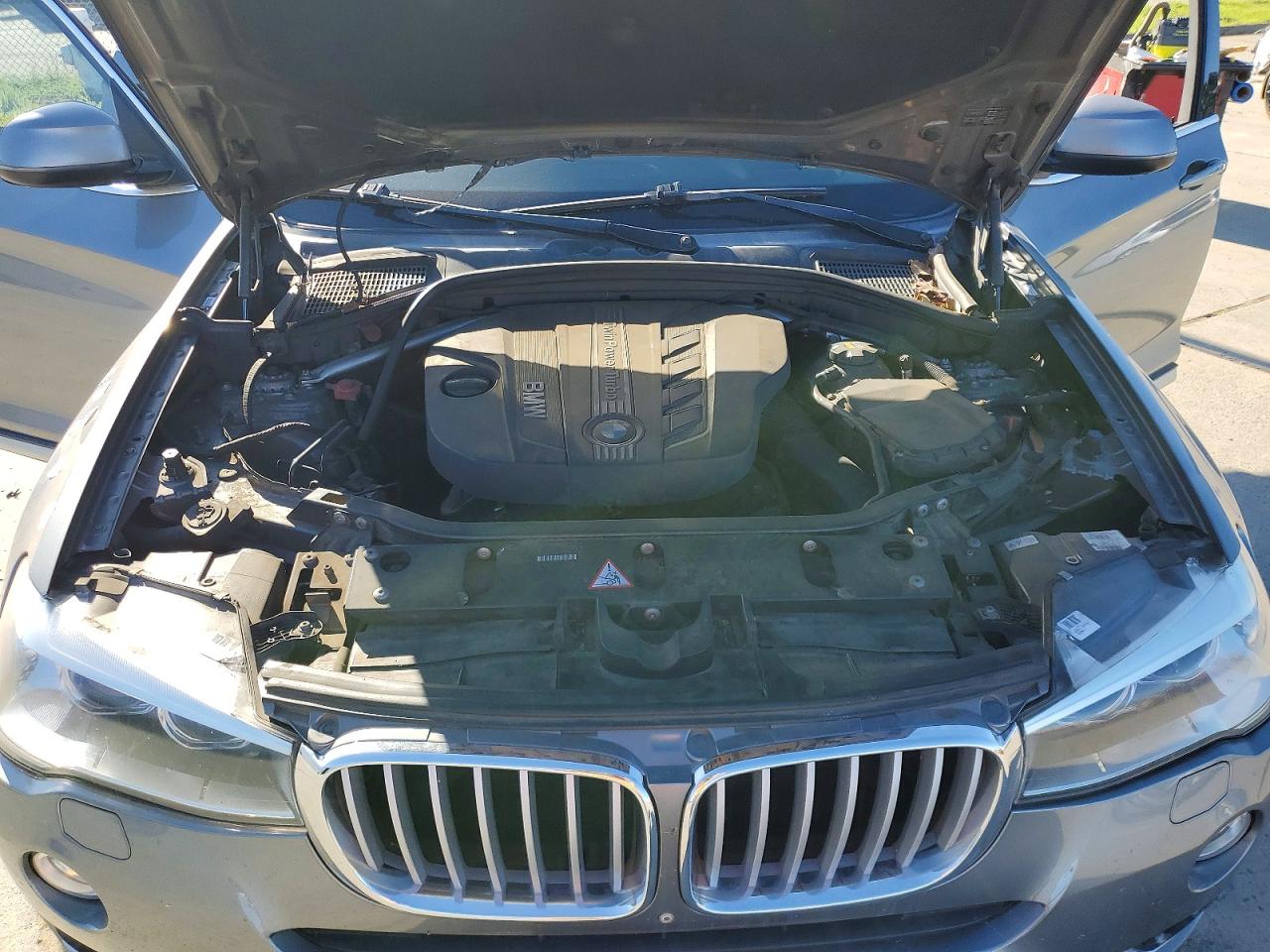 2015 Bmw X3 Xdrive28d Gray vin: 5UXWY3C53F0E95932