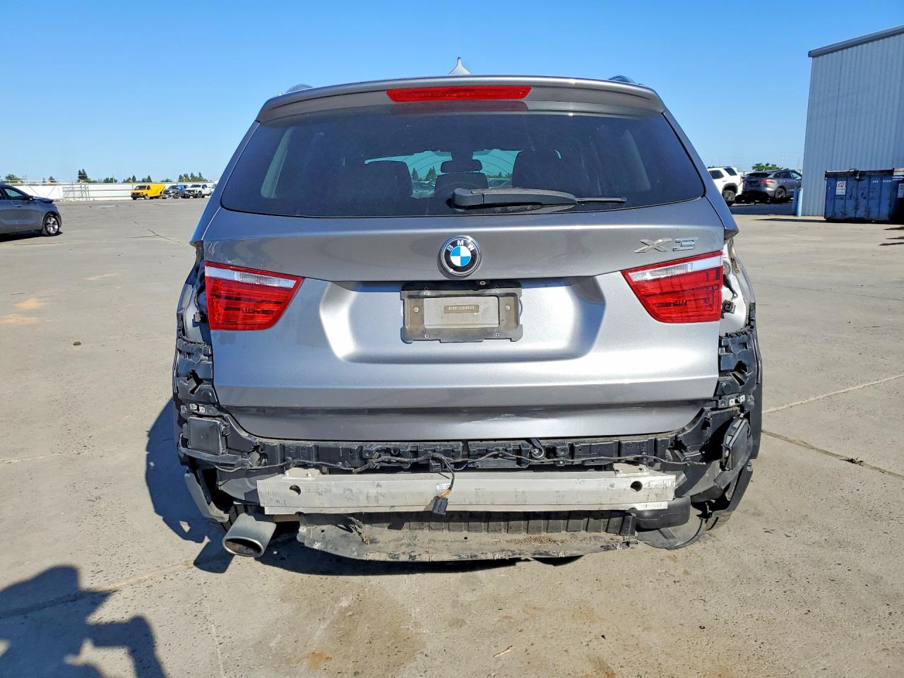 2015 Bmw X3 Xdrive28d Gray vin: 5UXWY3C53F0E95932