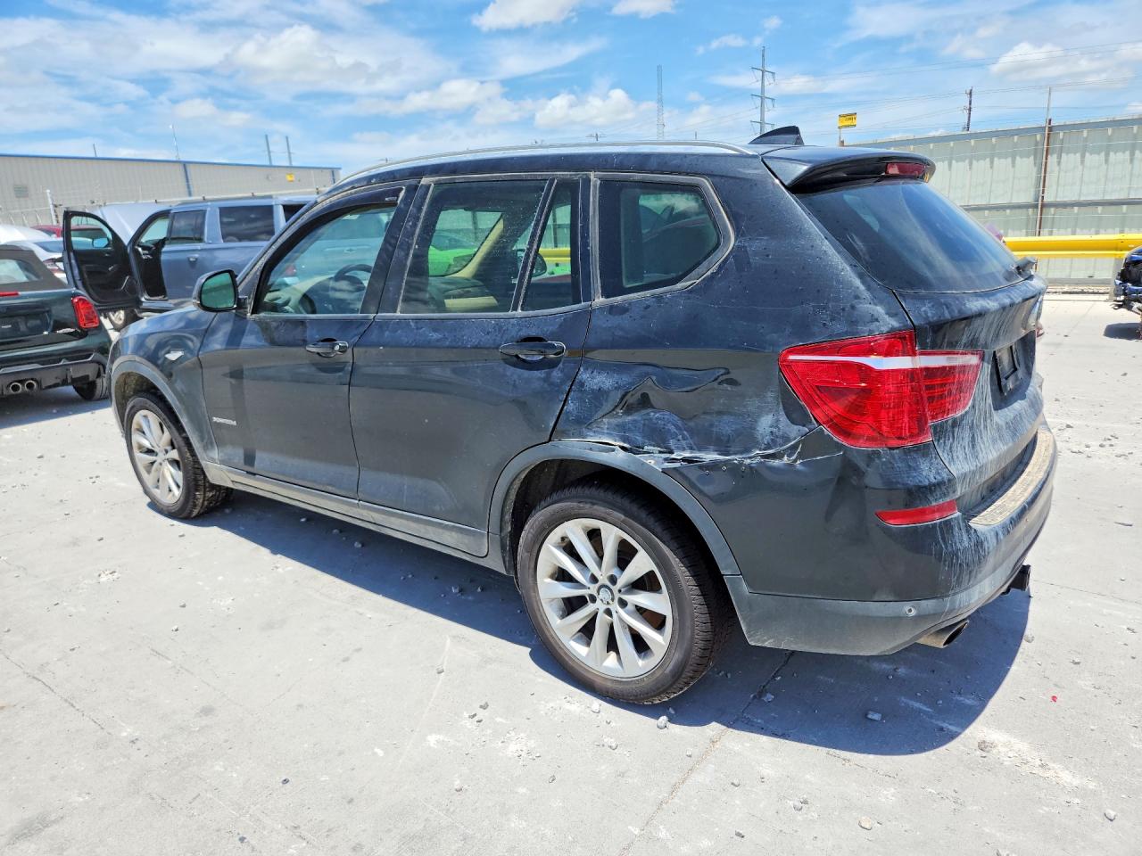 2015 Bmw X3 Xdrive28d Blue vin: 5UXWY3C54F0E96930