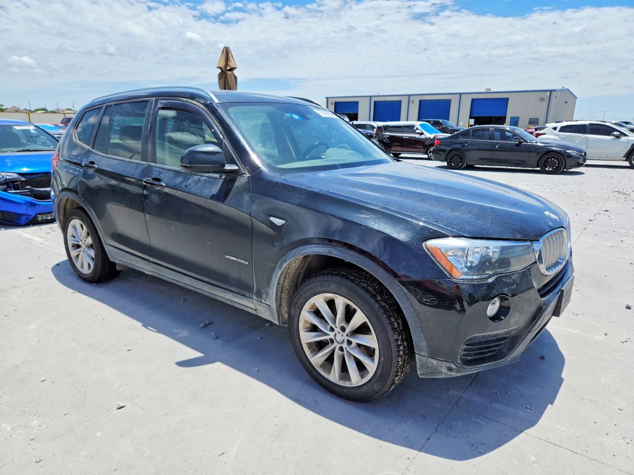 2015 Bmw X3 Xdrive28d Blue vin: 5UXWY3C54F0E96930