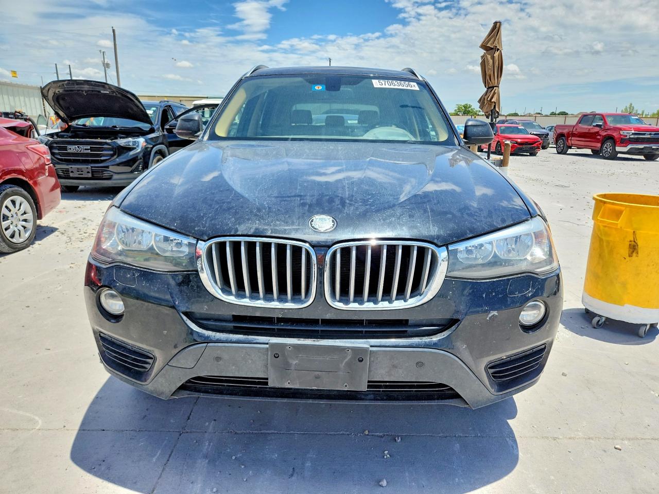 2015 Bmw X3 Xdrive28d Blue vin: 5UXWY3C54F0E96930