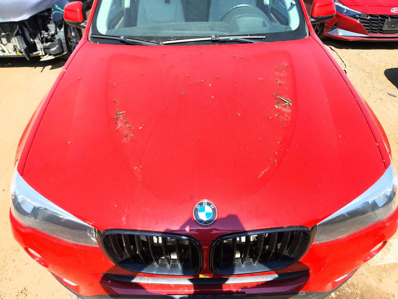 2015 Bmw X3 Xdrive28d Red vin: 5UXWY3C54F0E97530