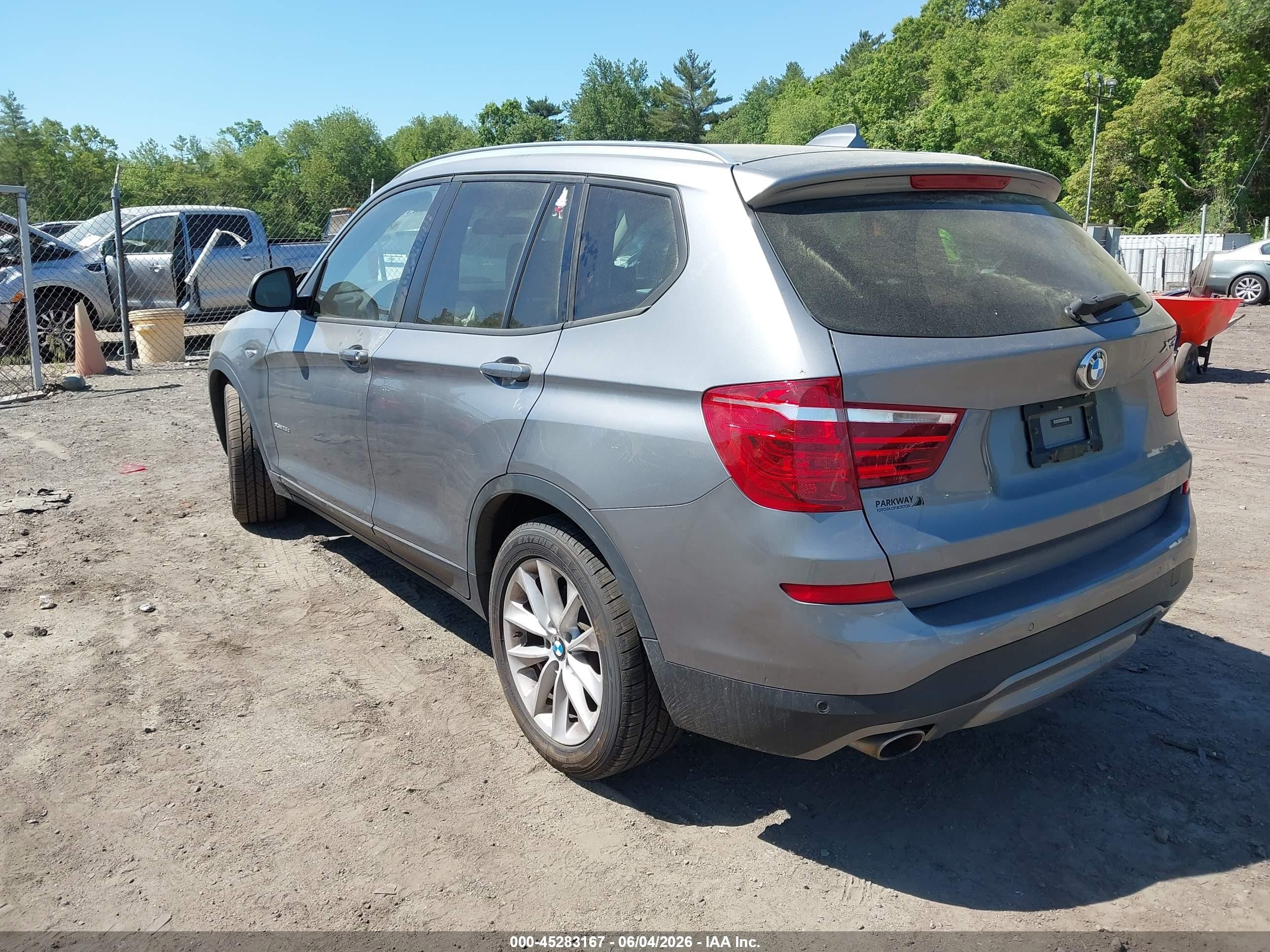 2015 Bmw X3 Xdrive28d Silver vin: 5UXWY3C55F0E97553