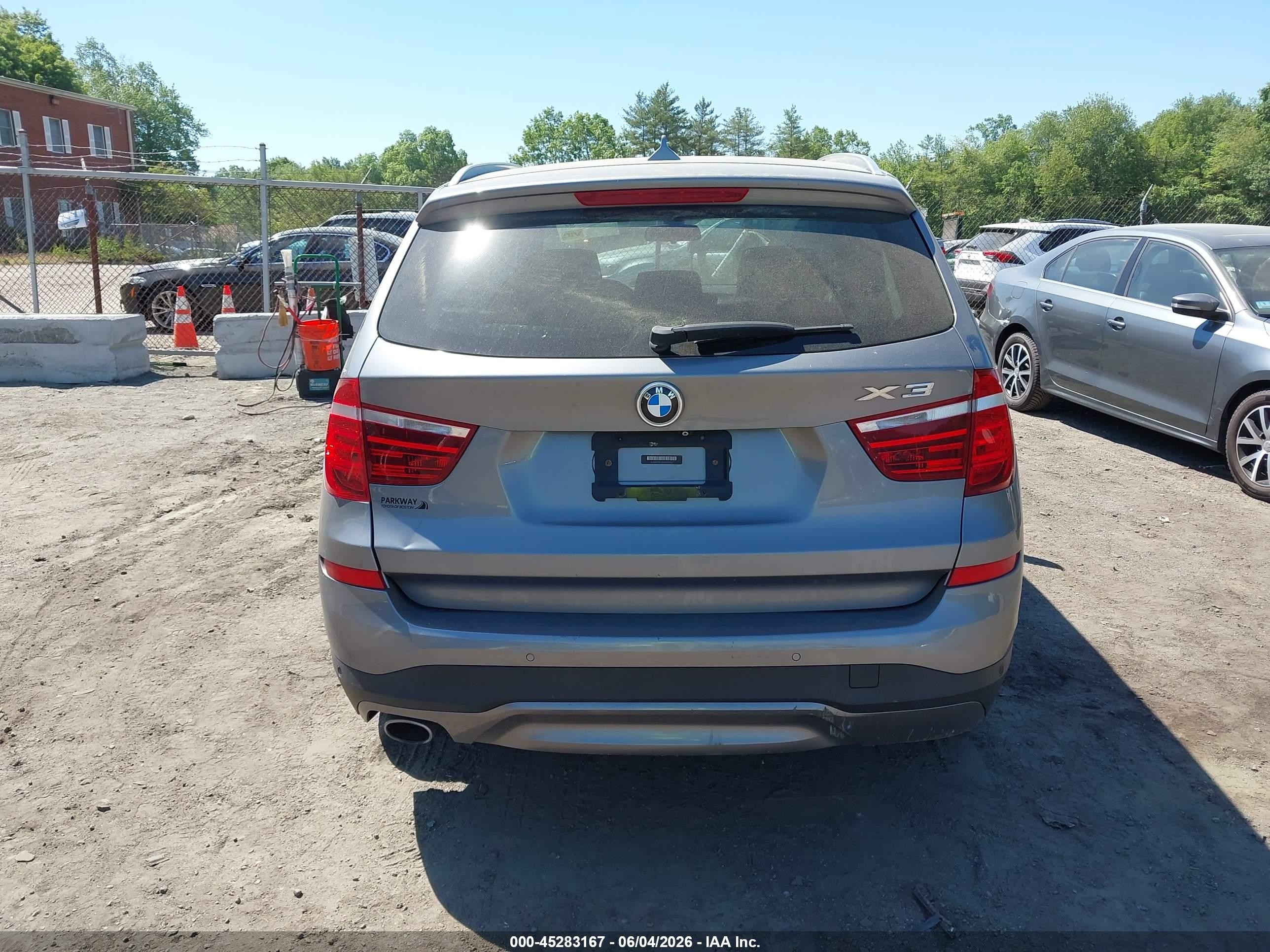 2015 Bmw X3 Xdrive28d Silver vin: 5UXWY3C55F0E97553