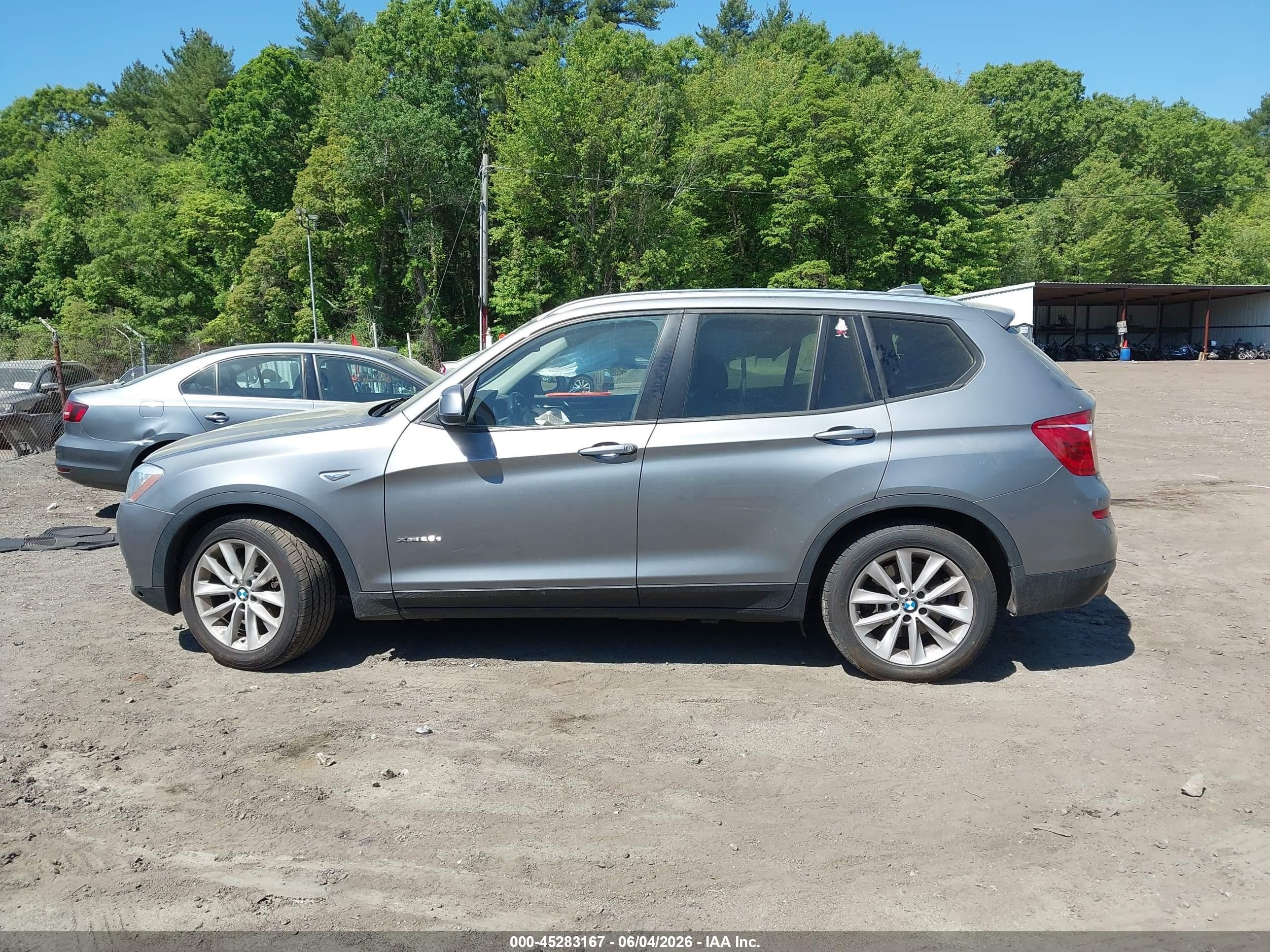 2015 Bmw X3 Xdrive28d Silver vin: 5UXWY3C55F0E97553