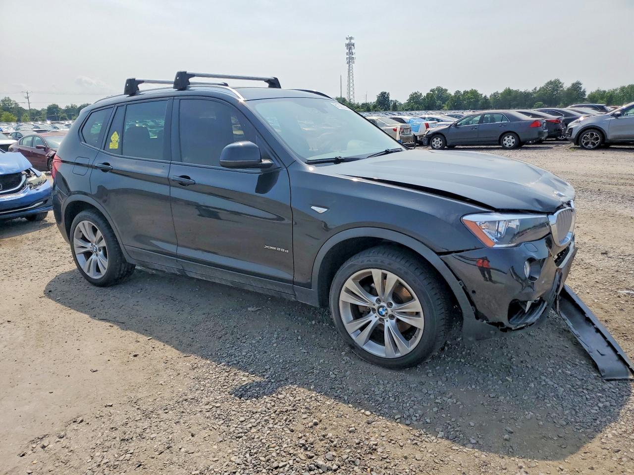 2015 Bmw X3 Xdrive28d Black vin: 5UXWY3C57F0E97084