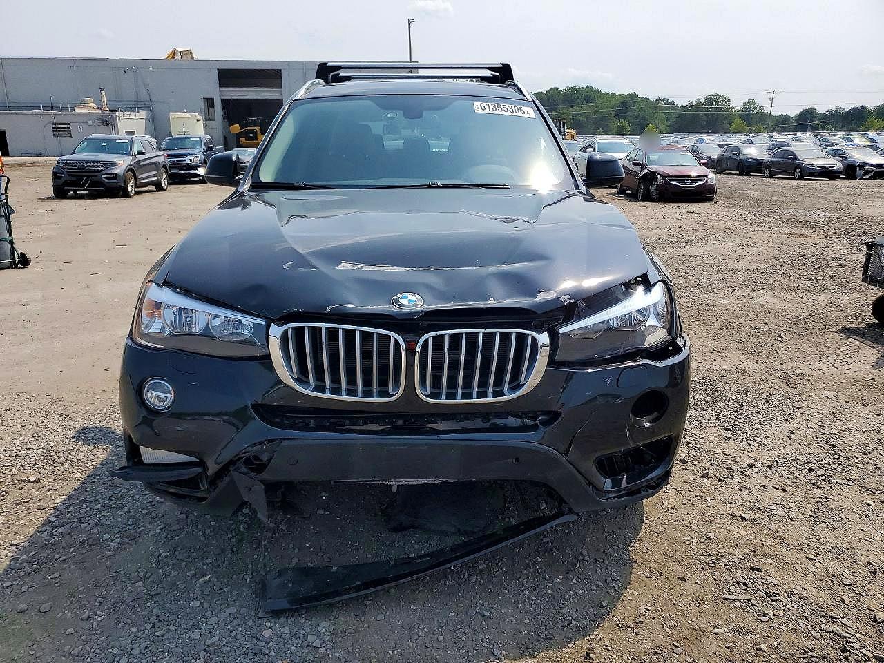 2015 Bmw X3 Xdrive28d Black vin: 5UXWY3C57F0E97084