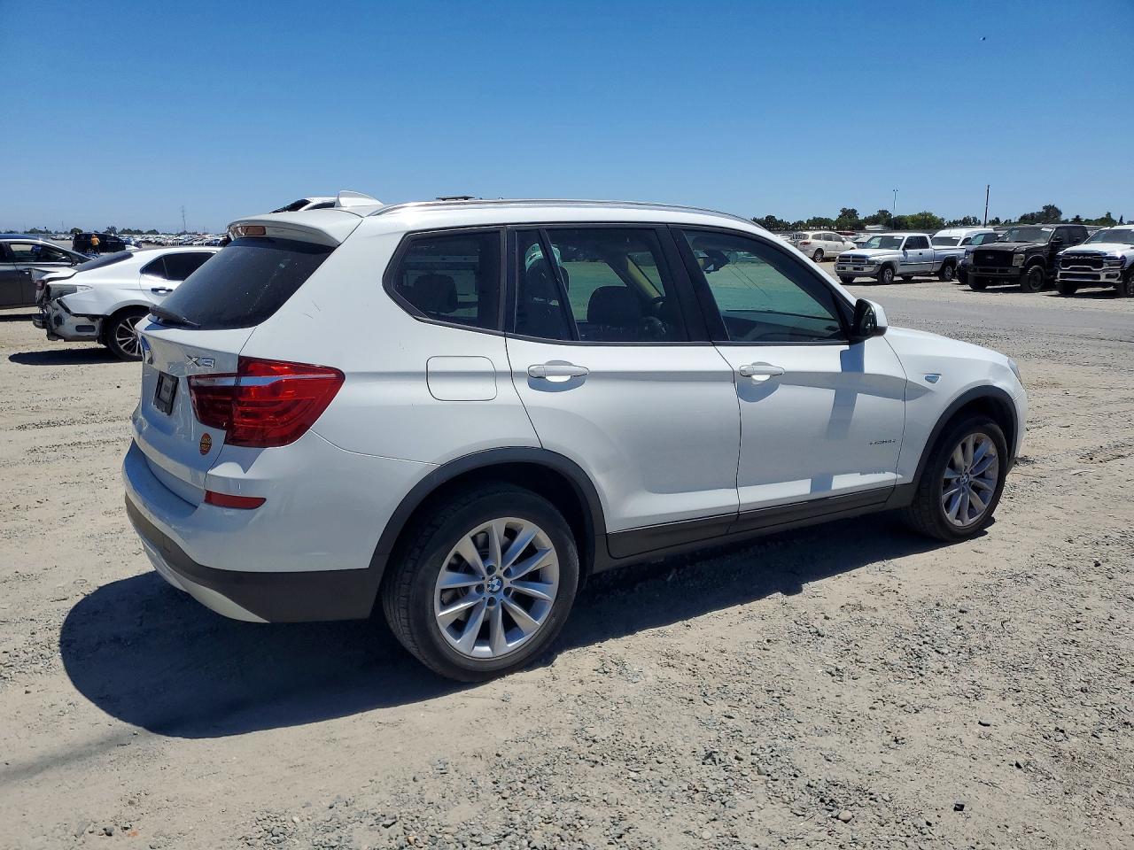 2015 Bmw X3 Xdrive28d White vin: 5UXWY3C59F0E95689