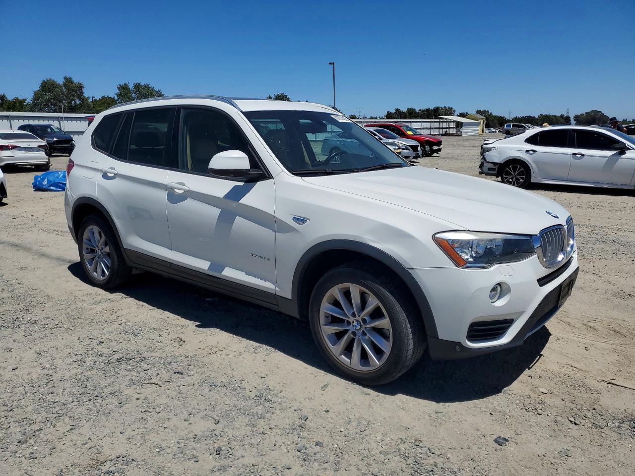 2015 Bmw X3 Xdrive28d White vin: 5UXWY3C59F0E95689