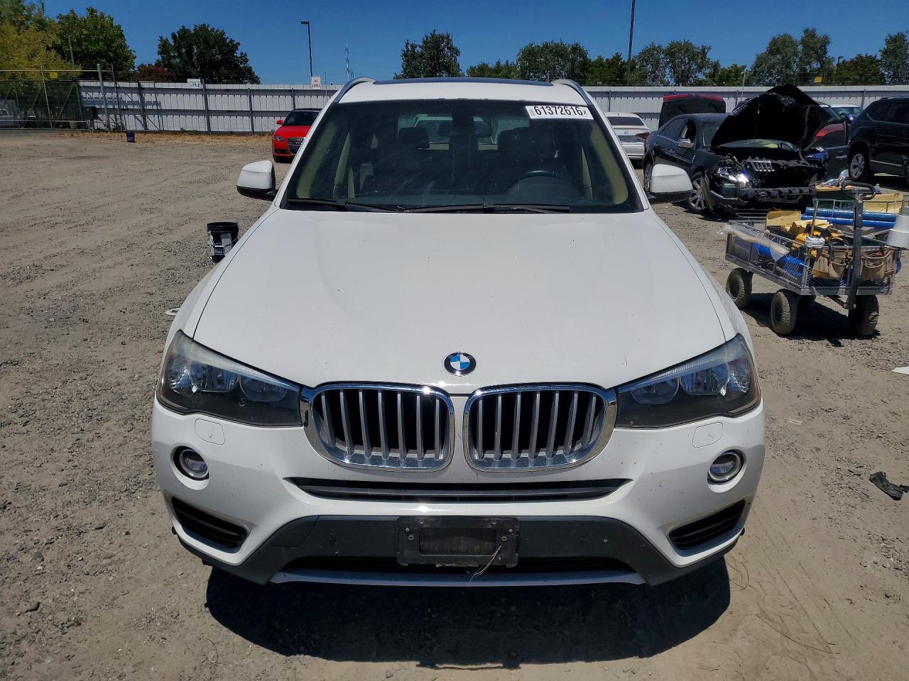 2015 Bmw X3 Xdrive28d White vin: 5UXWY3C59F0E95689