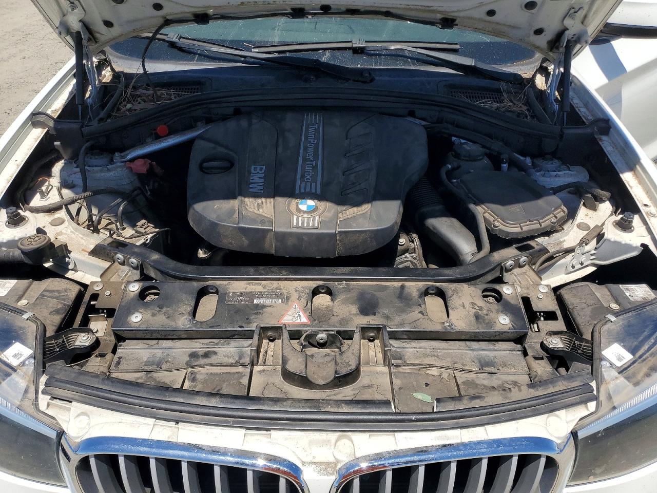 2015 Bmw X3 Xdrive28d White vin: 5UXWY3C59F0E95689