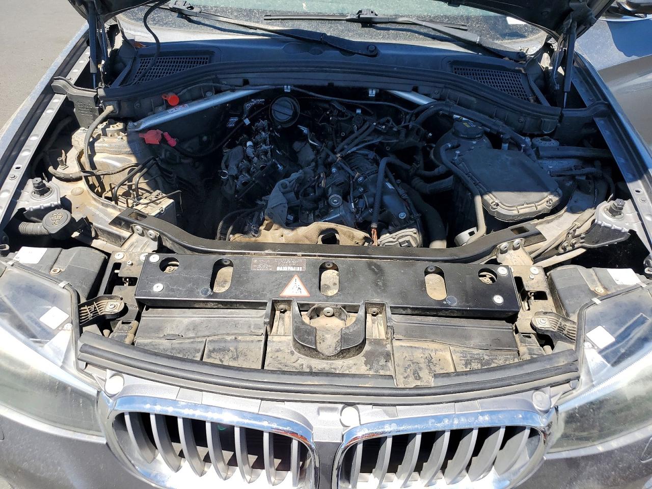 2015 Bmw X3 Xdrive28d Charcoal vin: 5UXWY3C59F0N86569