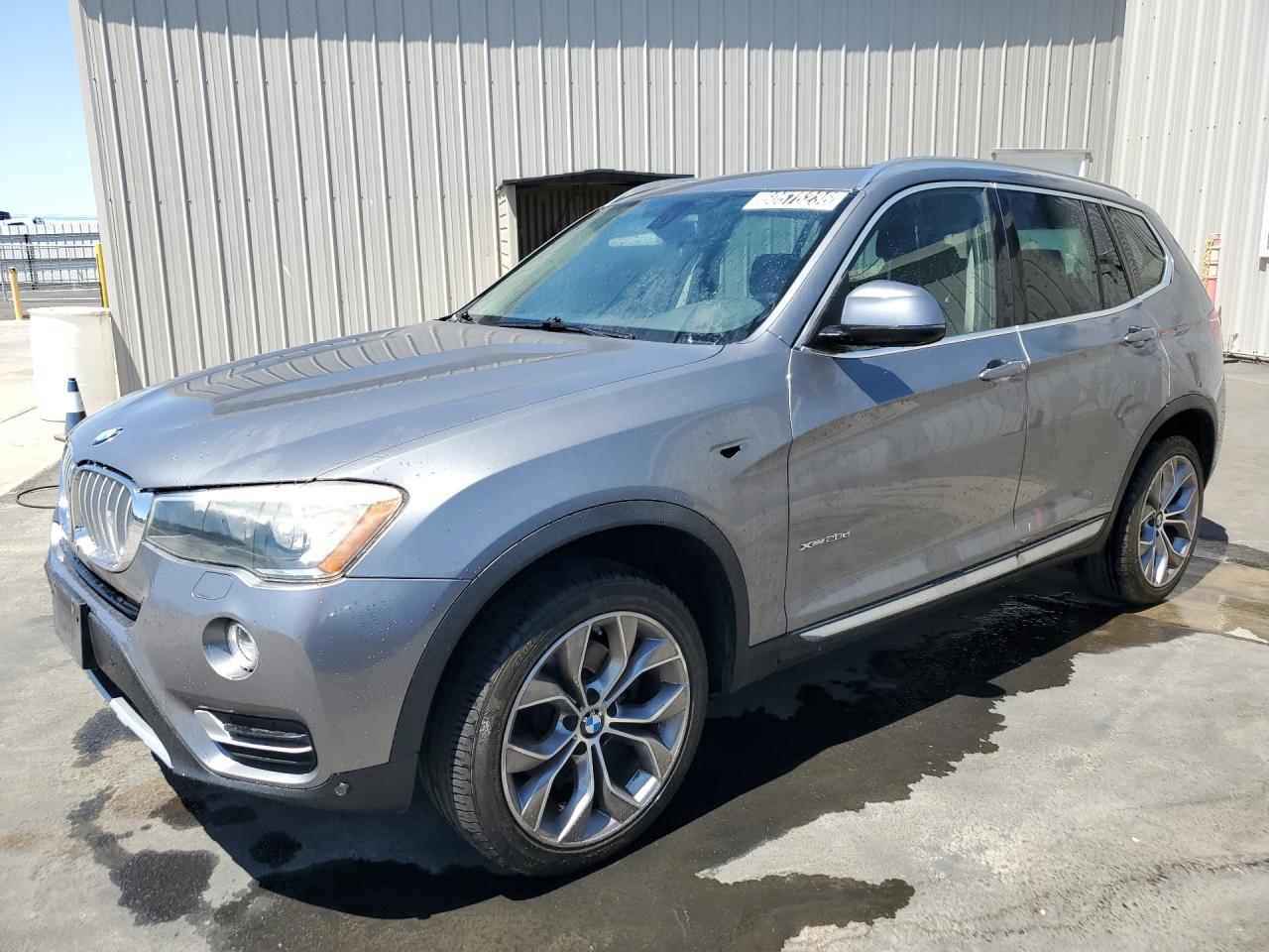 2015 Bmw X3 Xdrive28d Charcoal vin: 5UXWY3C59F0N86569 Damage: Left Front Marker Lamp, Missing, Replacement Required