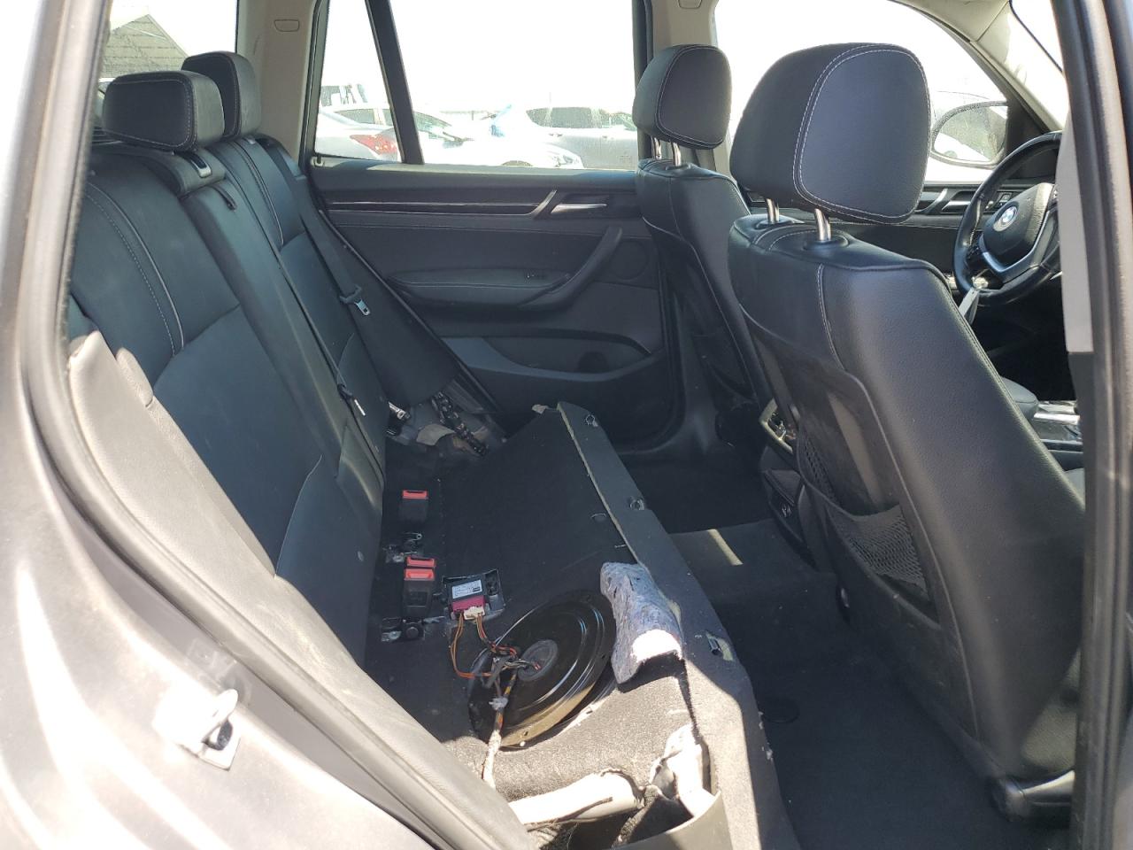 2015 Bmw X3 Xdrive28d Charcoal vin: 5UXWY3C59F0N86569 Damage: Left Rear Seat Cushion, Missing, Replacement Required