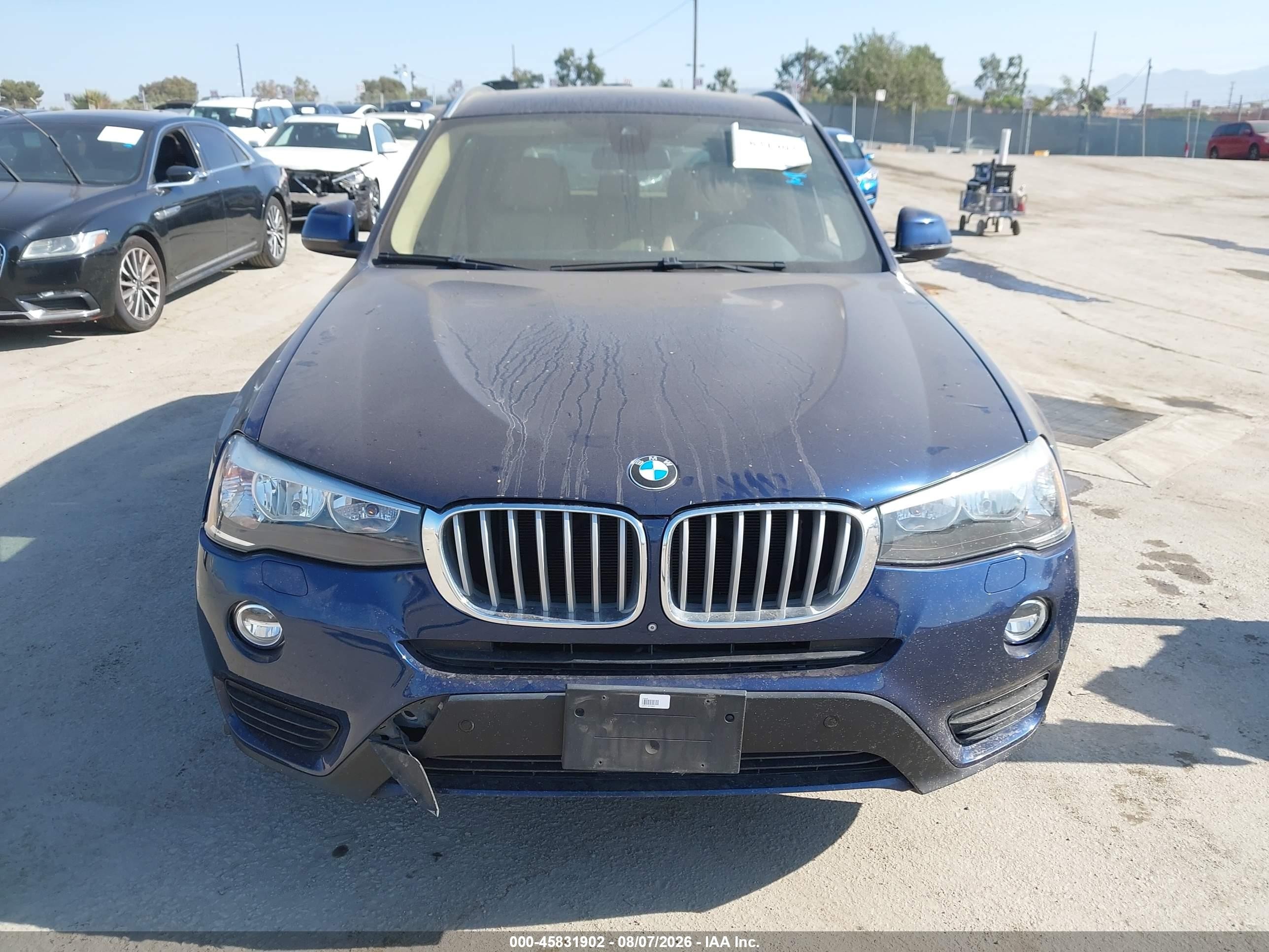 2015 Bmw X3 Xdrive28d Dark Blue vin: 5UXWY3C5XF0E97242