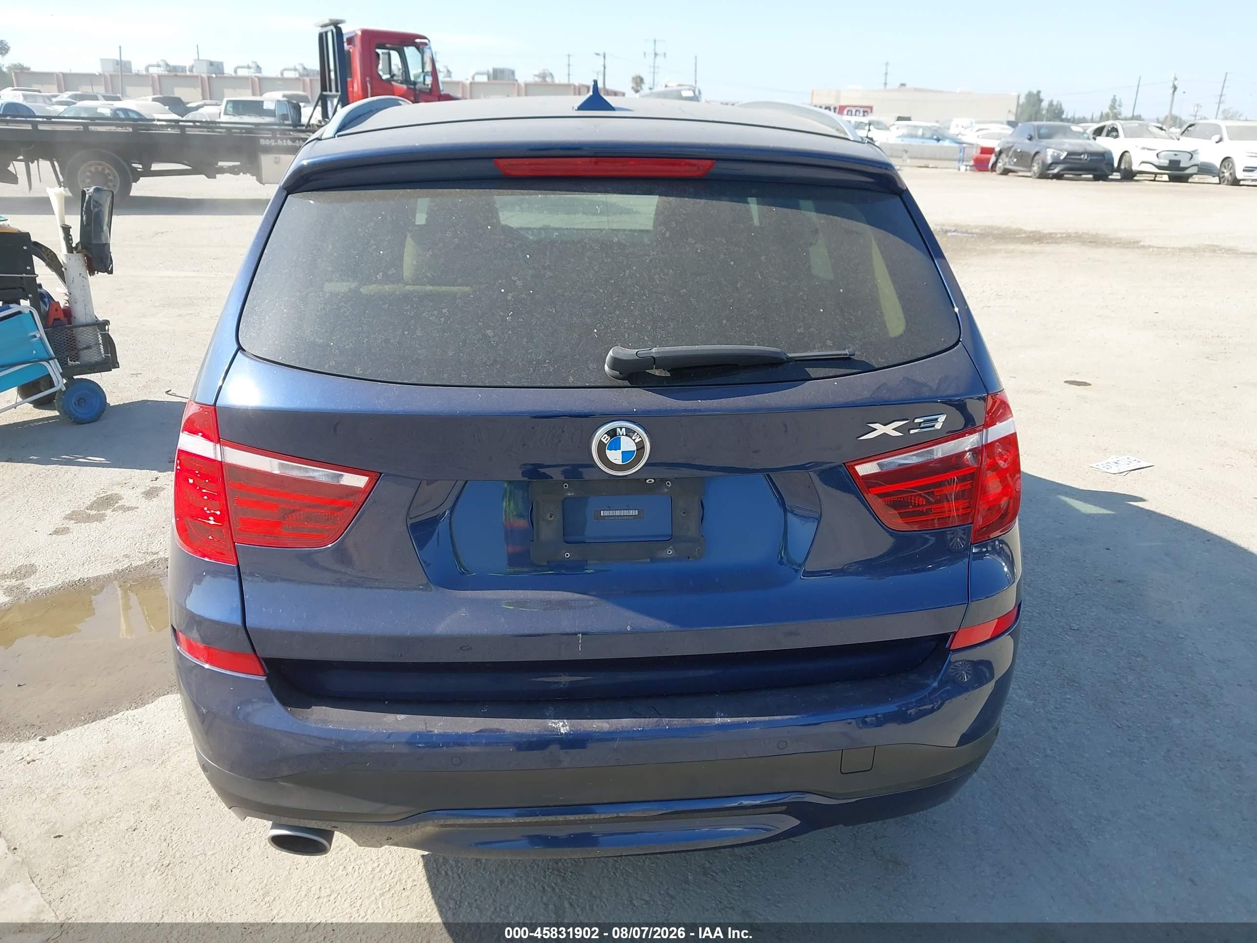 2015 Bmw X3 Xdrive28d Dark Blue vin: 5UXWY3C5XF0E97242