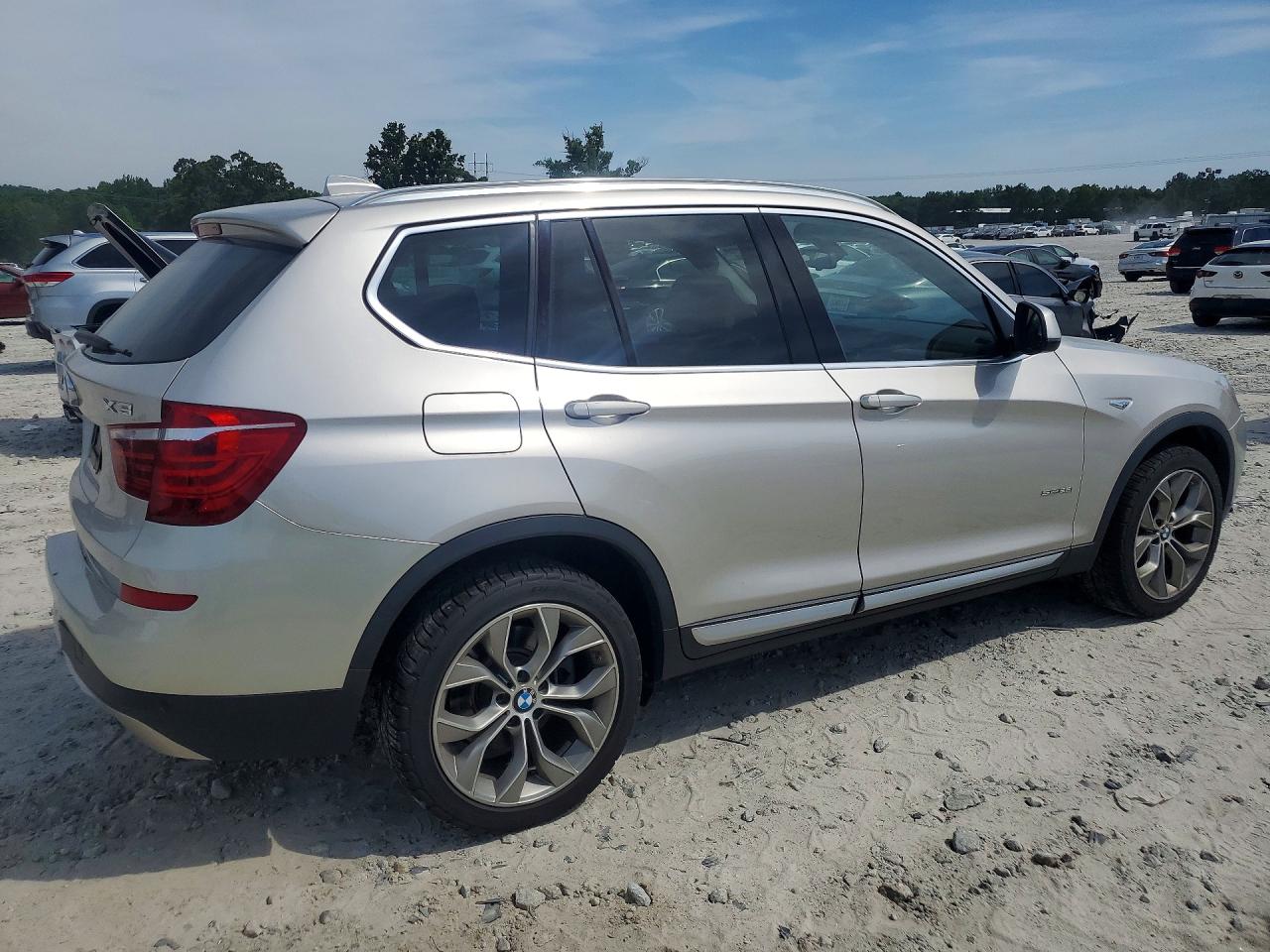 2017 Bmw X3 Sdrive28i Silver vin: 5UXWZ7C32H0V90145