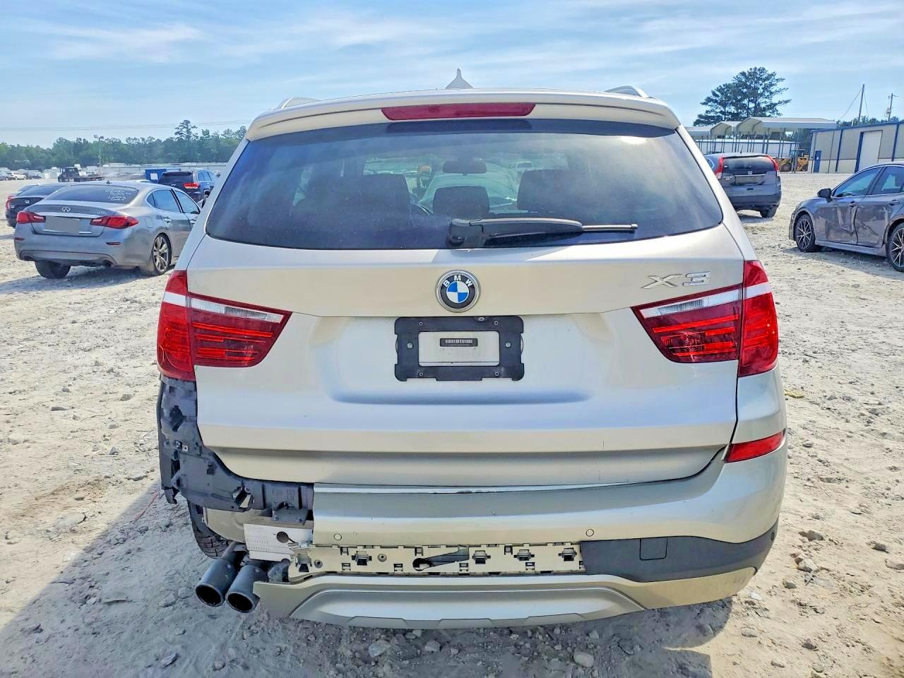 2017 Bmw X3 Sdrive28i Silver vin: 5UXWZ7C32H0V90145