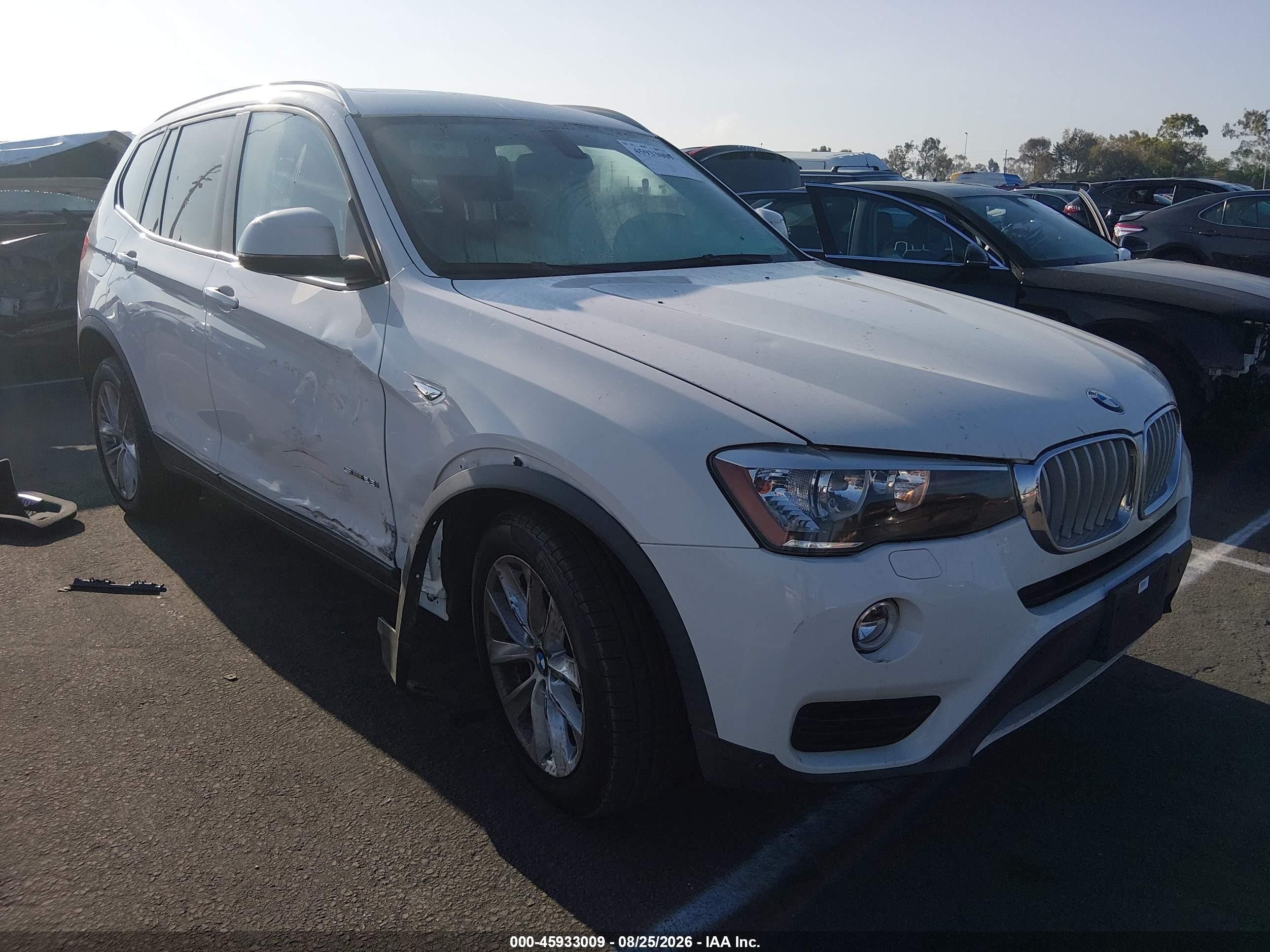 2017 Bmw X3 Sdrive28i White vin: 5UXWZ7C33H0V89392