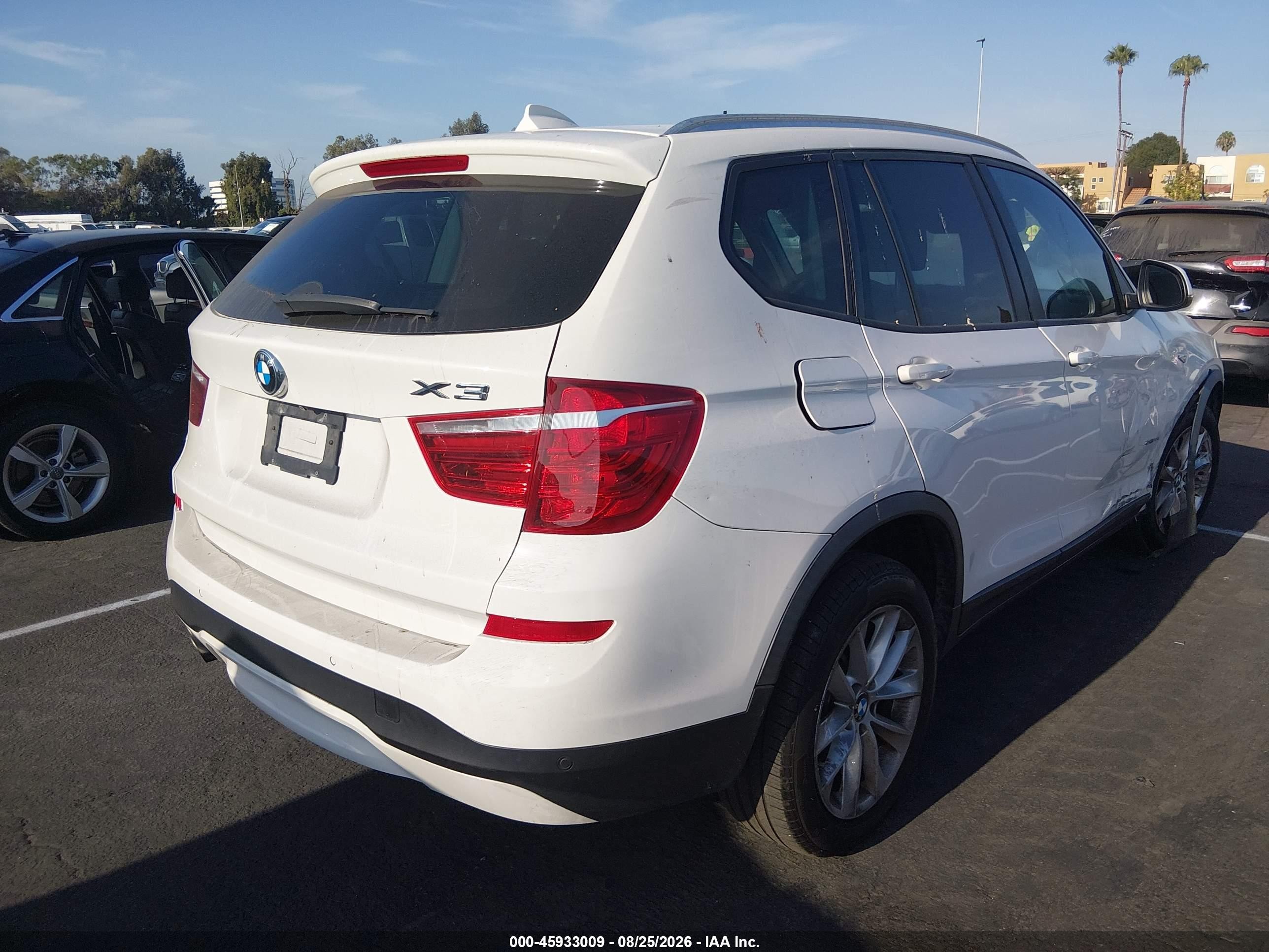 2017 Bmw X3 Sdrive28i Белый vin: 5UXWZ7C33H0V89392