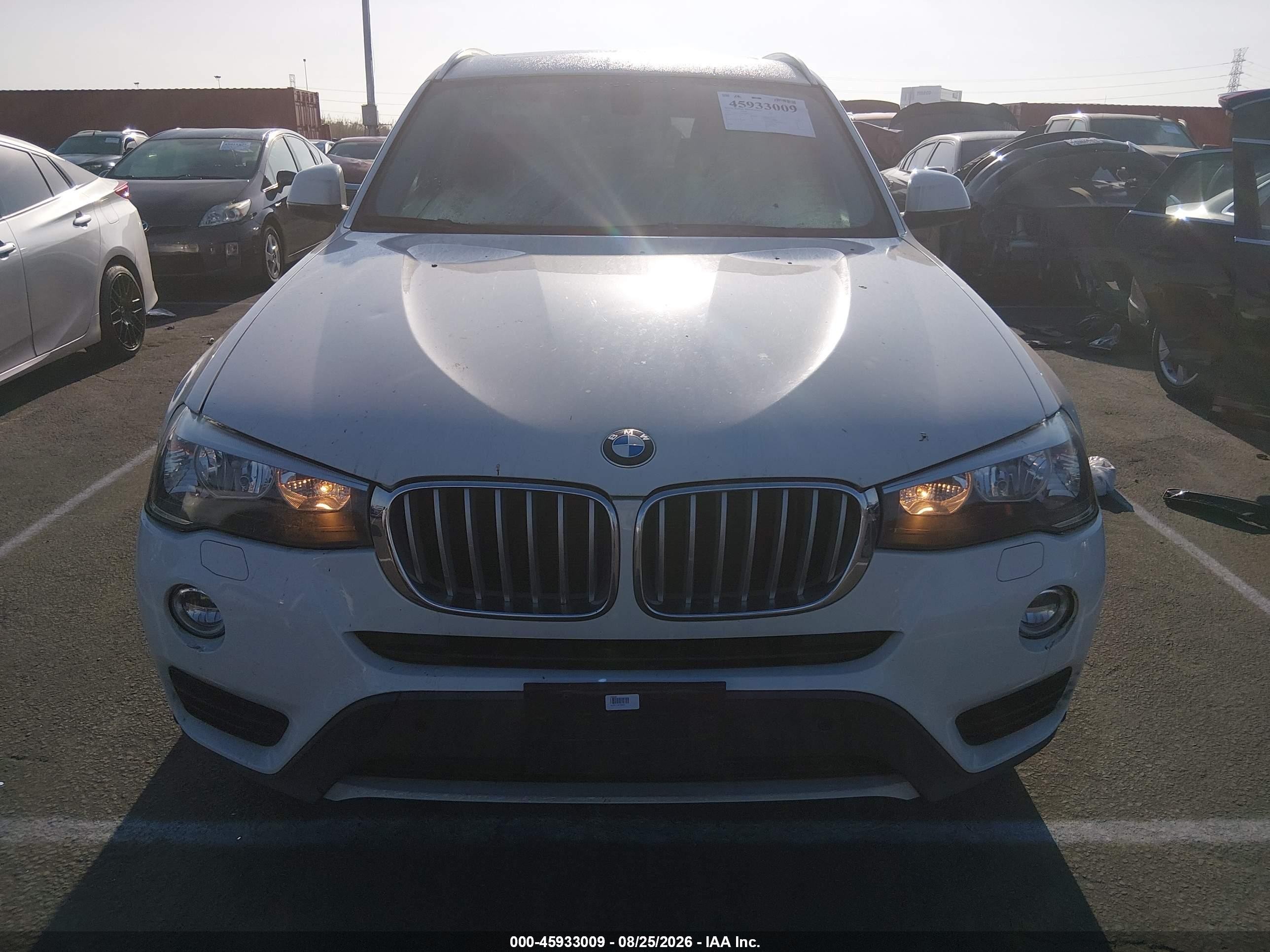 2017 Bmw X3 Sdrive28i Белый vin: 5UXWZ7C33H0V89392