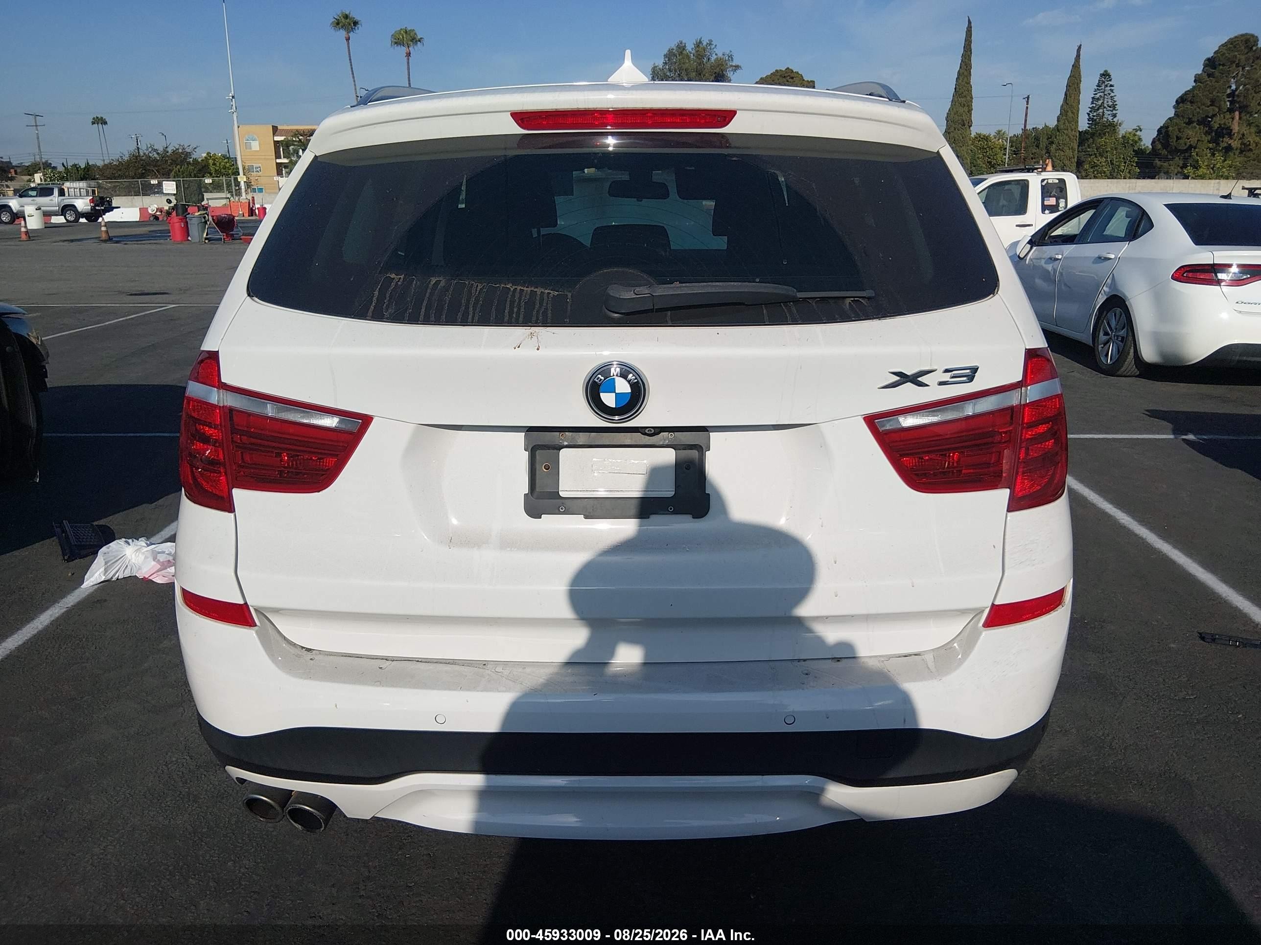 2017 Bmw X3 Sdrive28i Белый vin: 5UXWZ7C33H0V89392