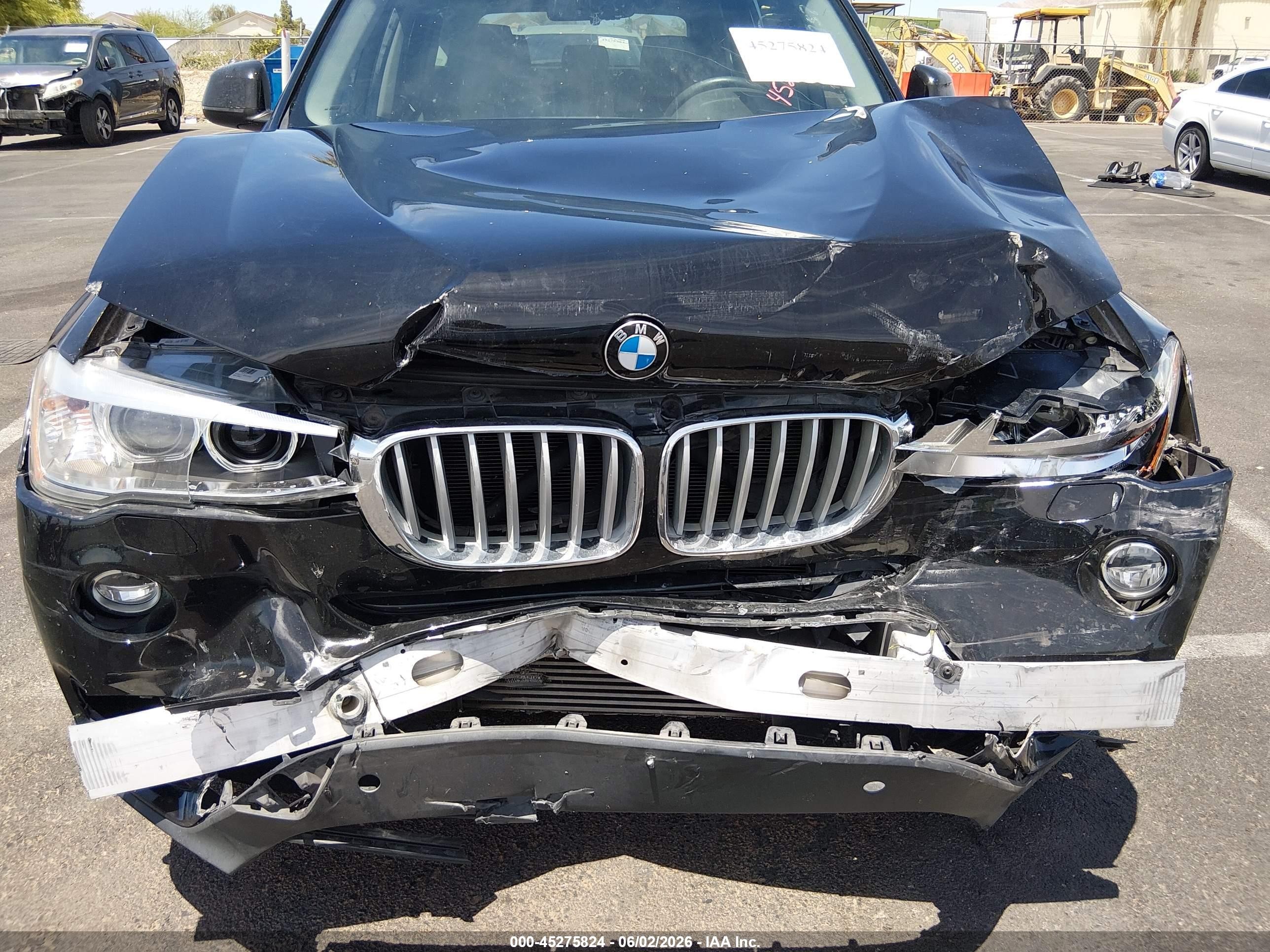 2017 Bmw X3 Sdrive28i Black vin: 5UXWZ7C52H0V85609