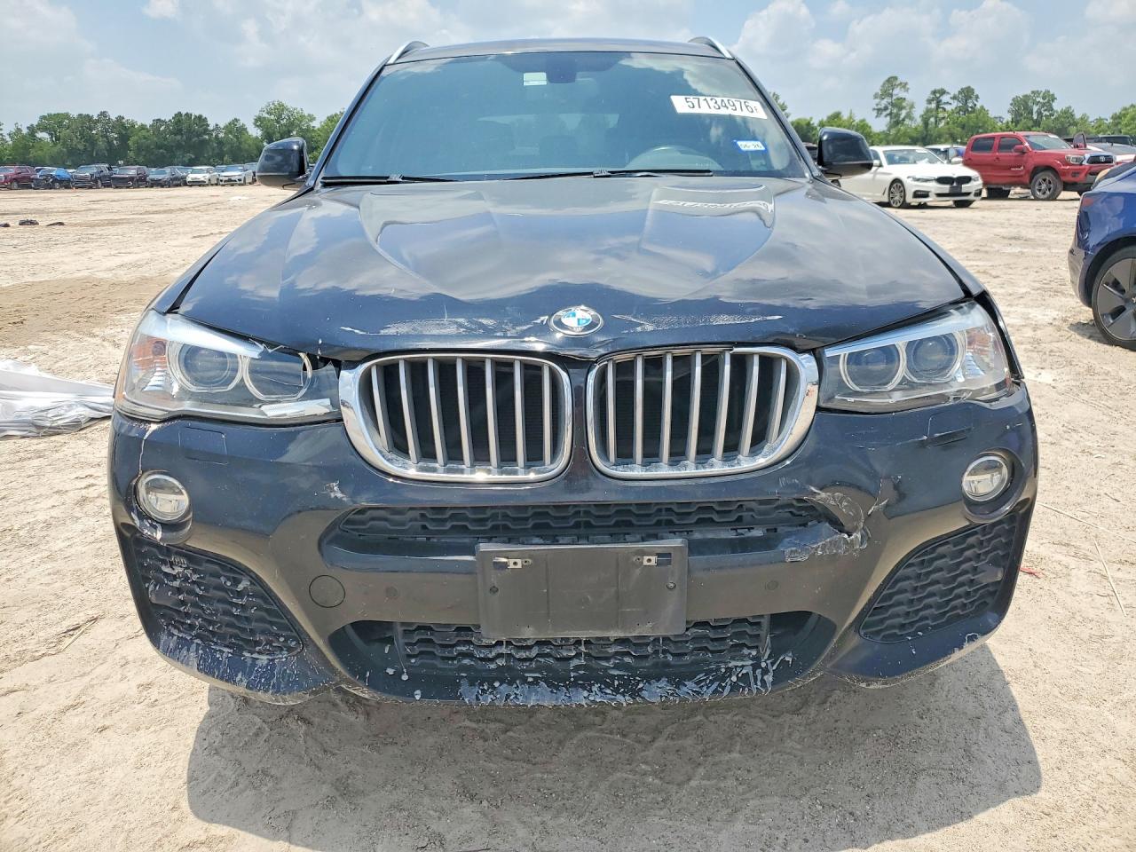 2015 Bmw X3 Sdrive28i Black vin: 5UXWZ7C56F0F76363