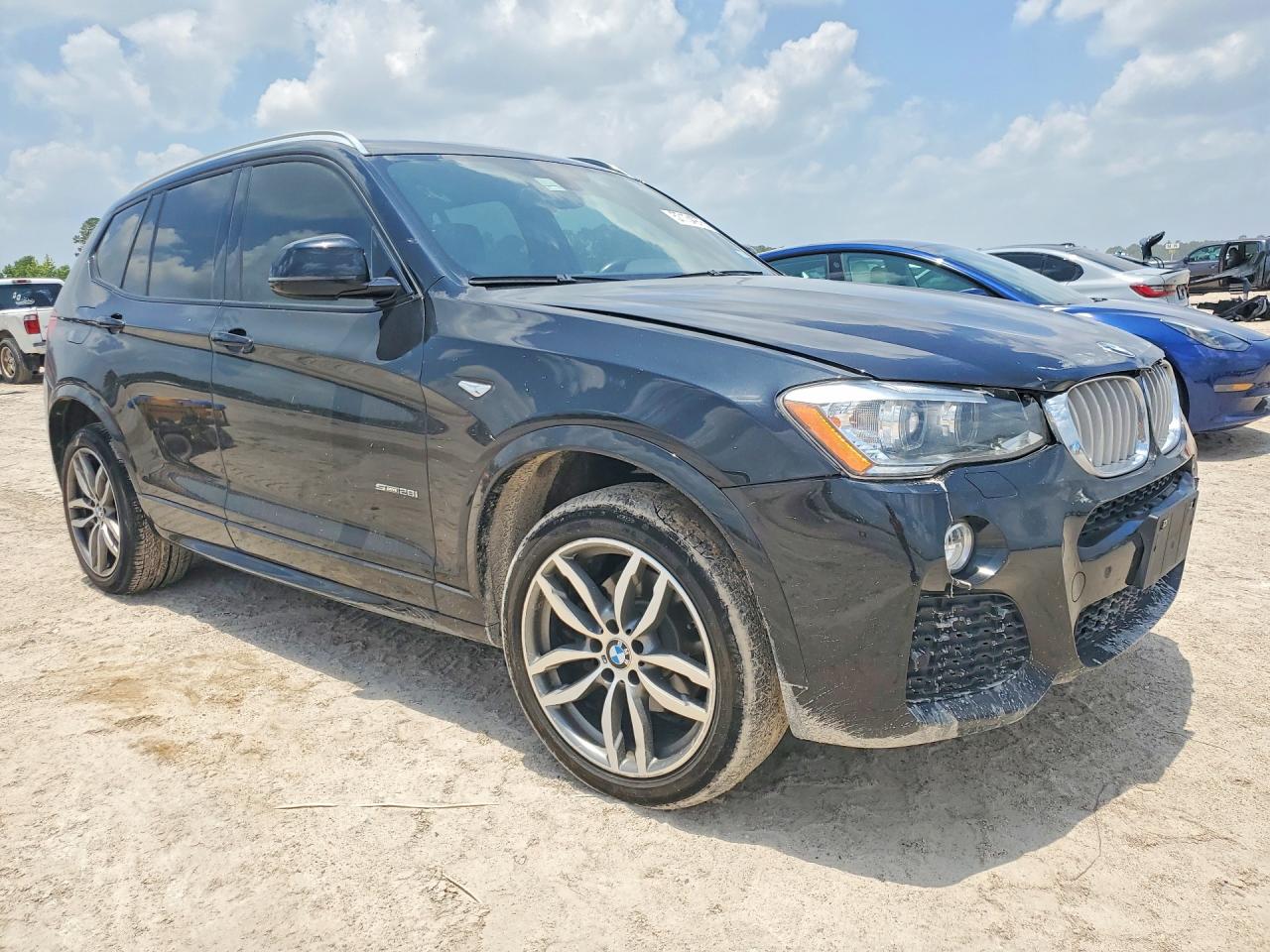 2015 Bmw X3 Sdrive28i Black vin: 5UXWZ7C56F0F76363