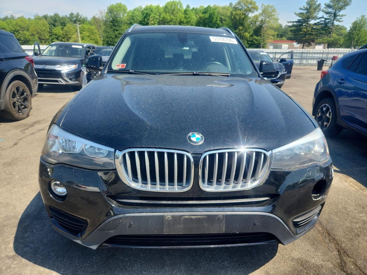 2016 Bmw X3 Sdrive28i Black vin: 5UXWZ7C58G0R32889