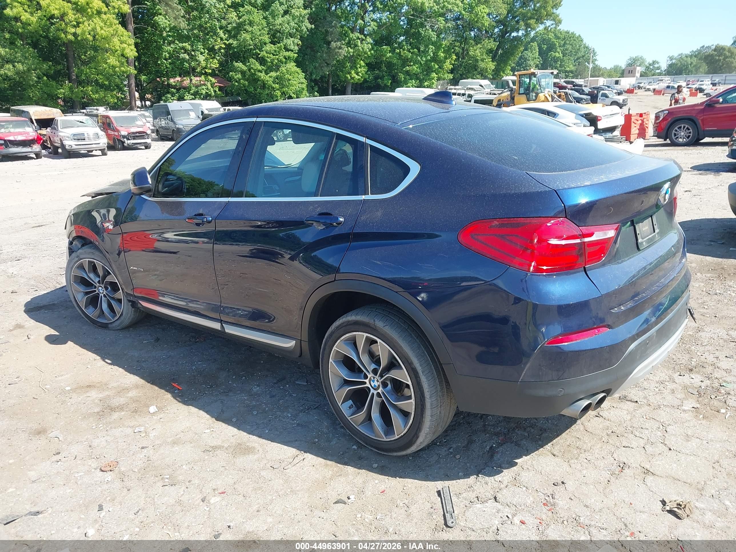 2015 Bmw X4 Xdrive28i Dark Blue vin: 5UXXW3C50F0M86743