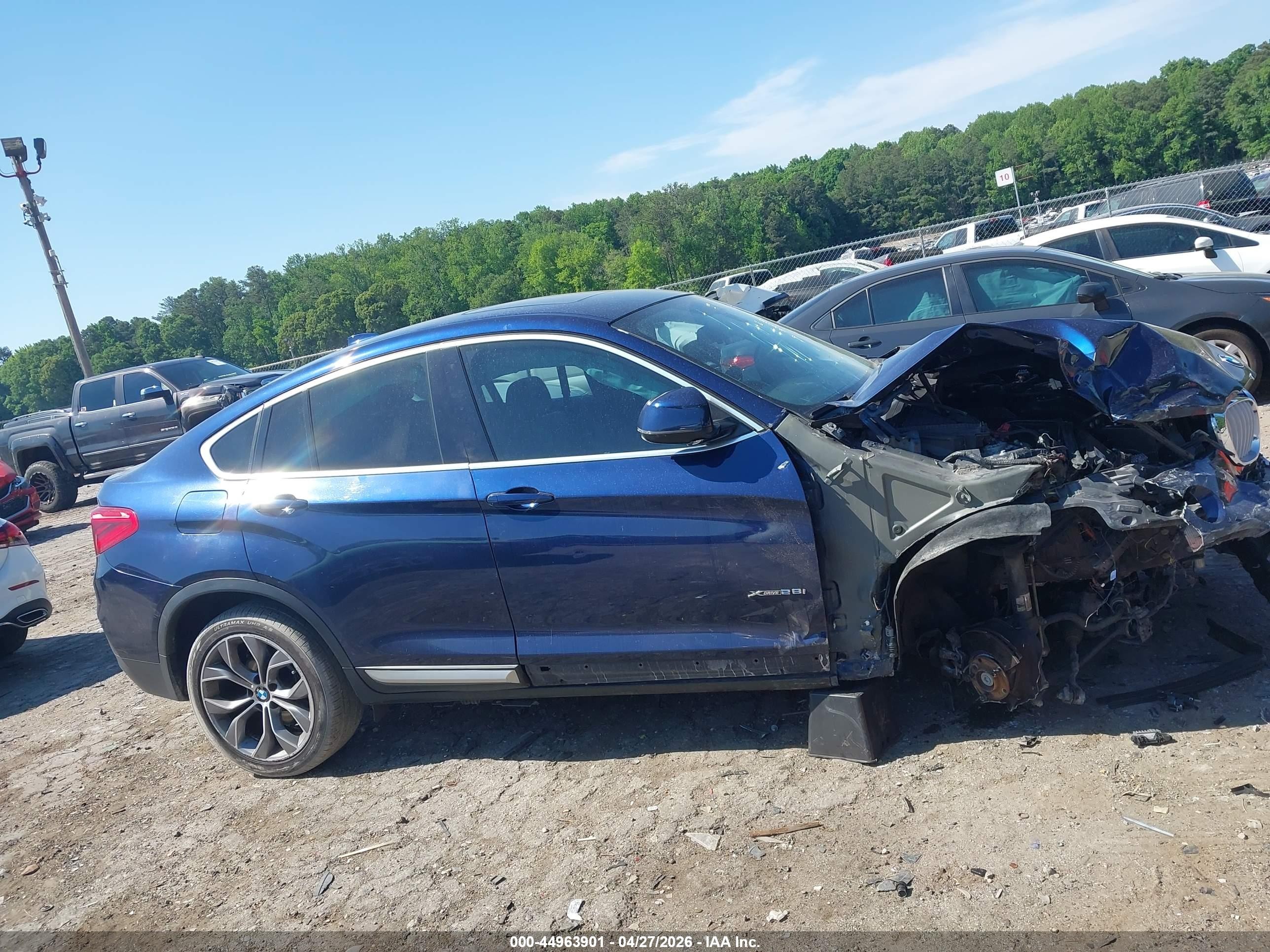 2015 Bmw X4 Xdrive28i Dark Blue vin: 5UXXW3C50F0M86743