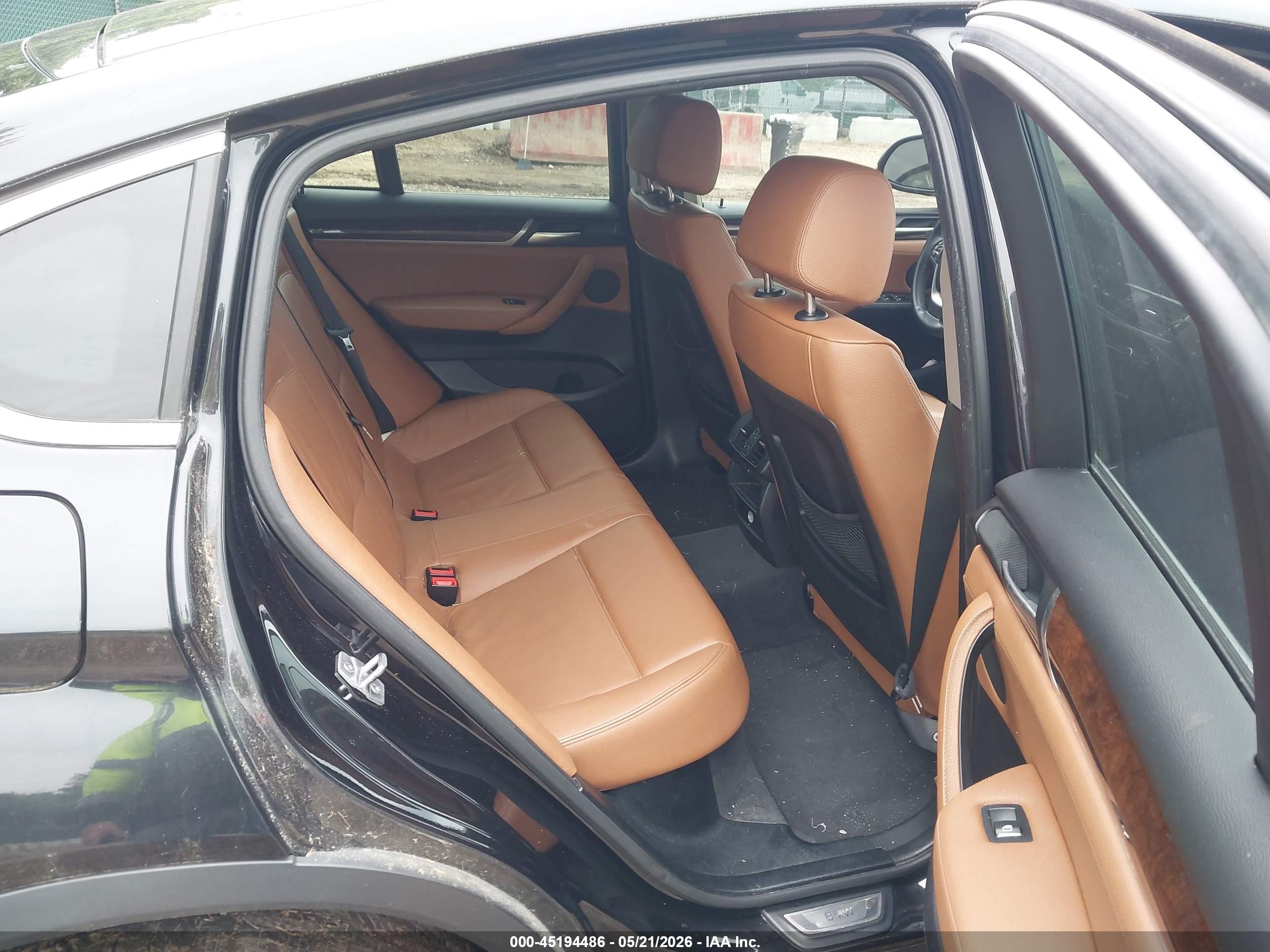 2015 Bmw X4 Xdrive28i Черный vin: 5UXXW3C52F0M88106