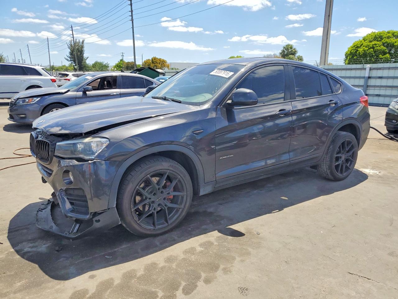 2015 Bmw X4 Xdrive28i Charcoal vin: 5UXXW3C53F0M87482