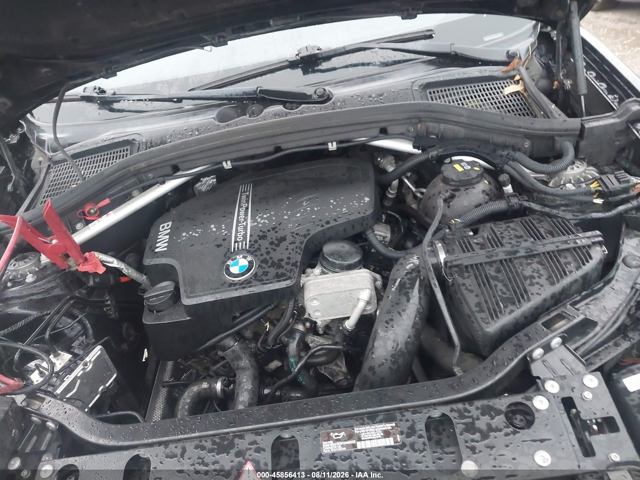 2015 Bmw X4 Xdrive28i Black vin: 5UXXW3C58F0M87865