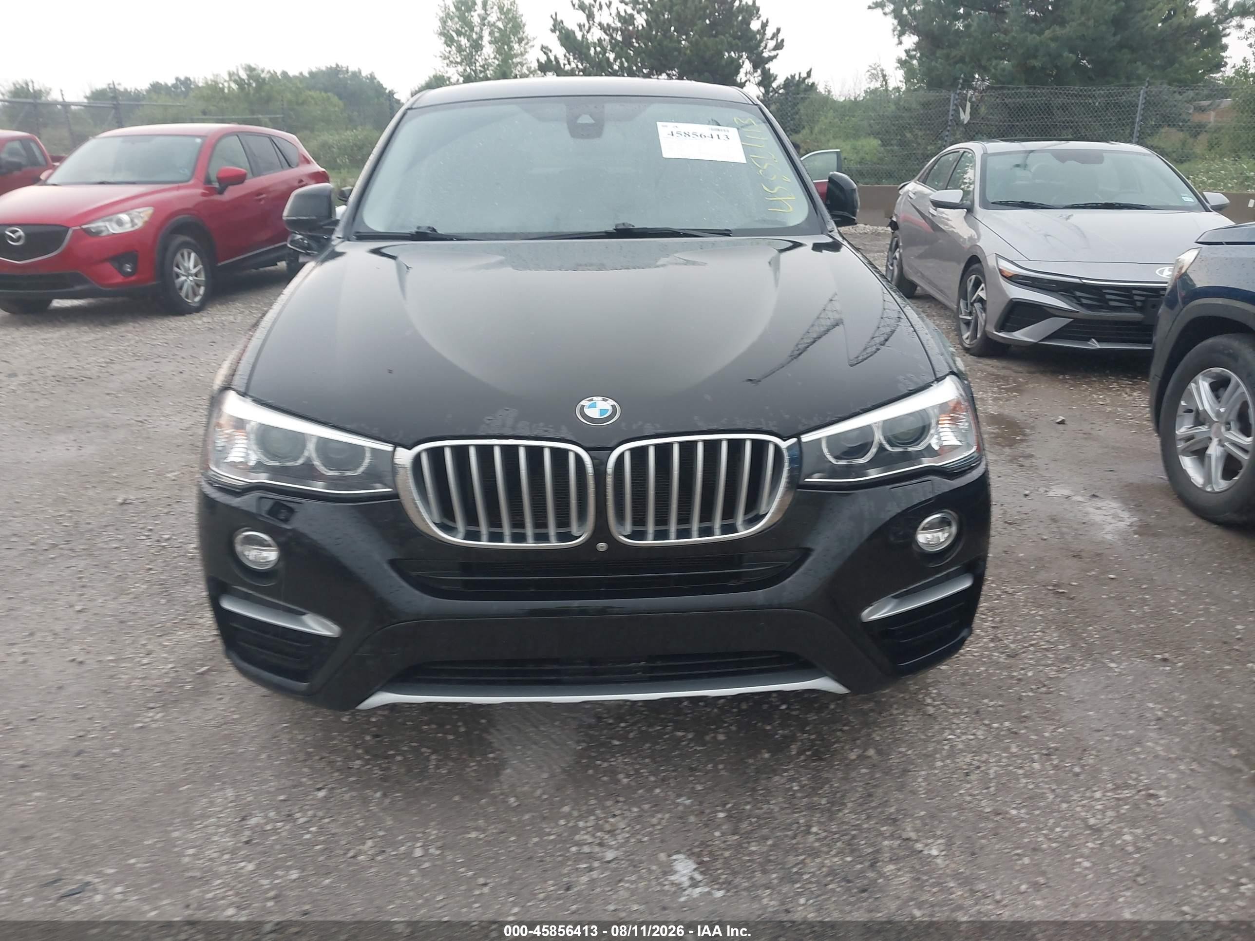 2015 Bmw X4 Xdrive28i Black vin: 5UXXW3C58F0M87865