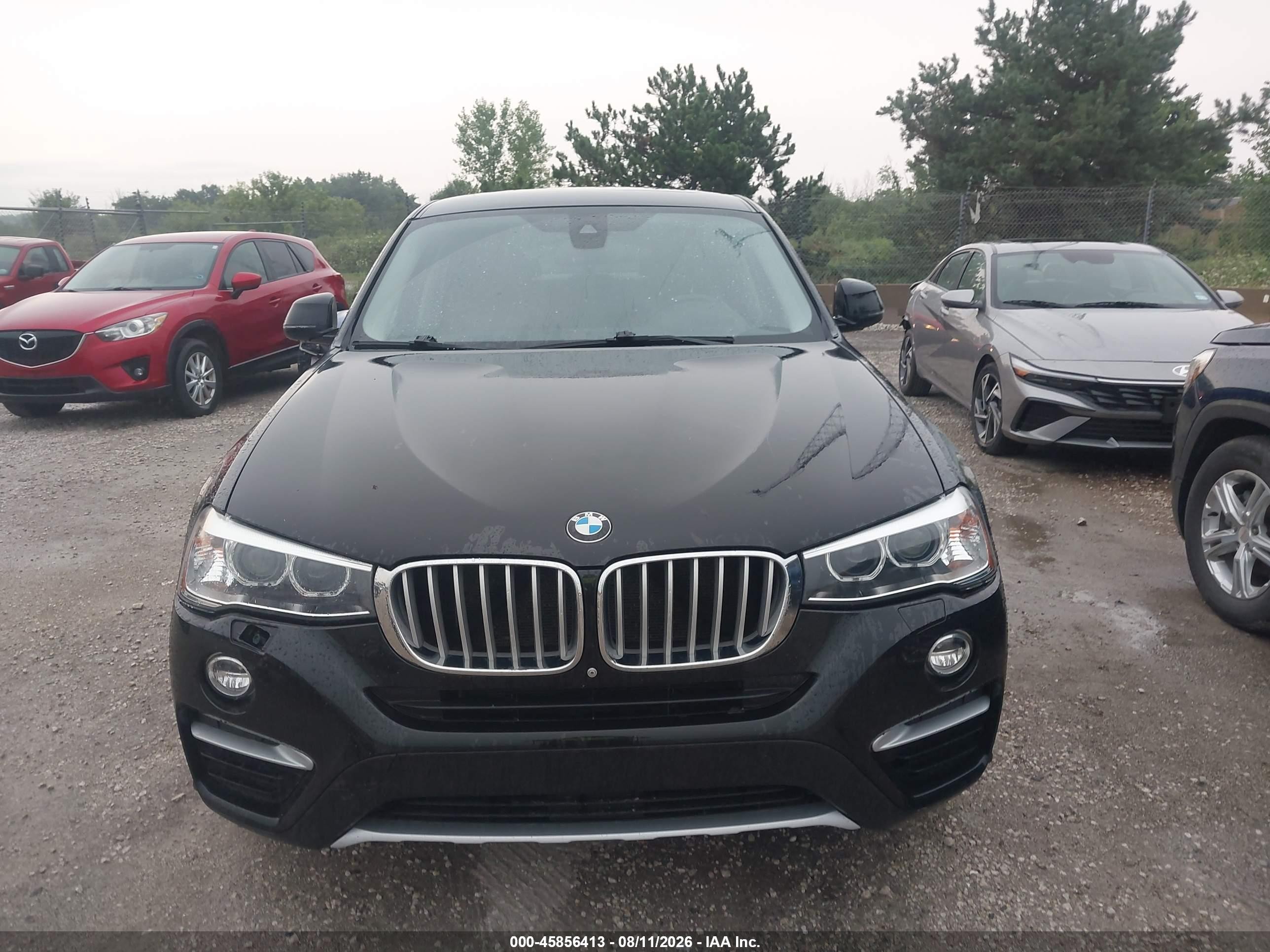 2015 Bmw X4 Xdrive28i Black vin: 5UXXW3C58F0M87865
