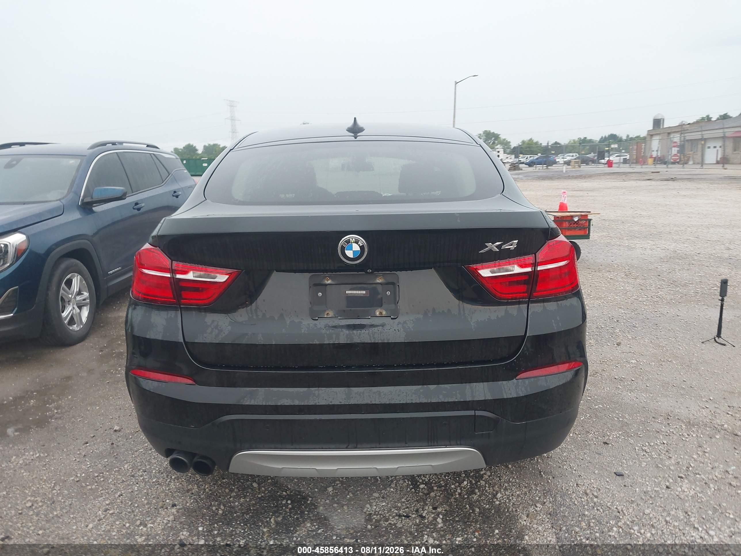 2015 Bmw X4 Xdrive28i Black vin: 5UXXW3C58F0M87865