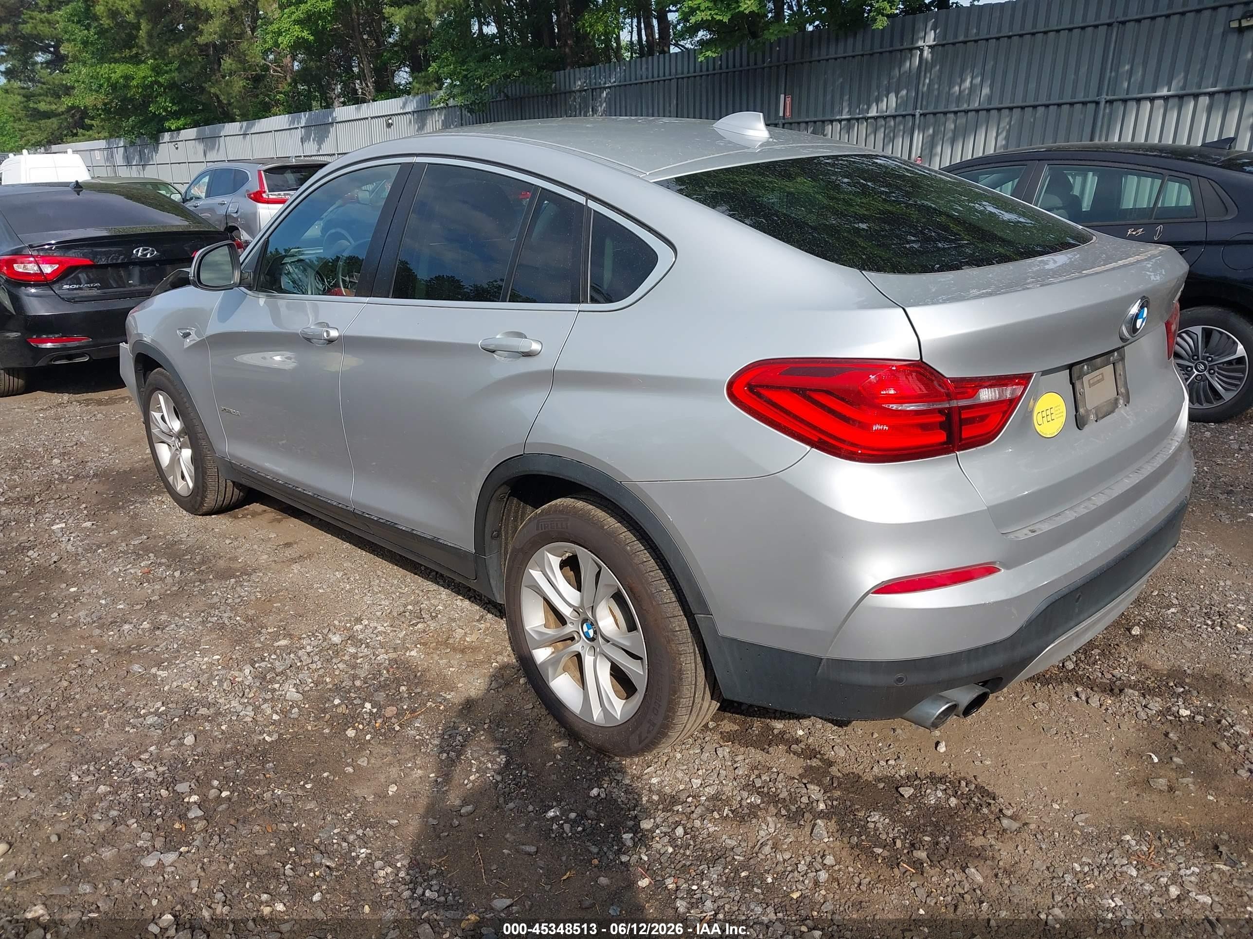 2015 Bmw X4 Xdrive28i Silver vin: 5UXXW3C59F0M87731
