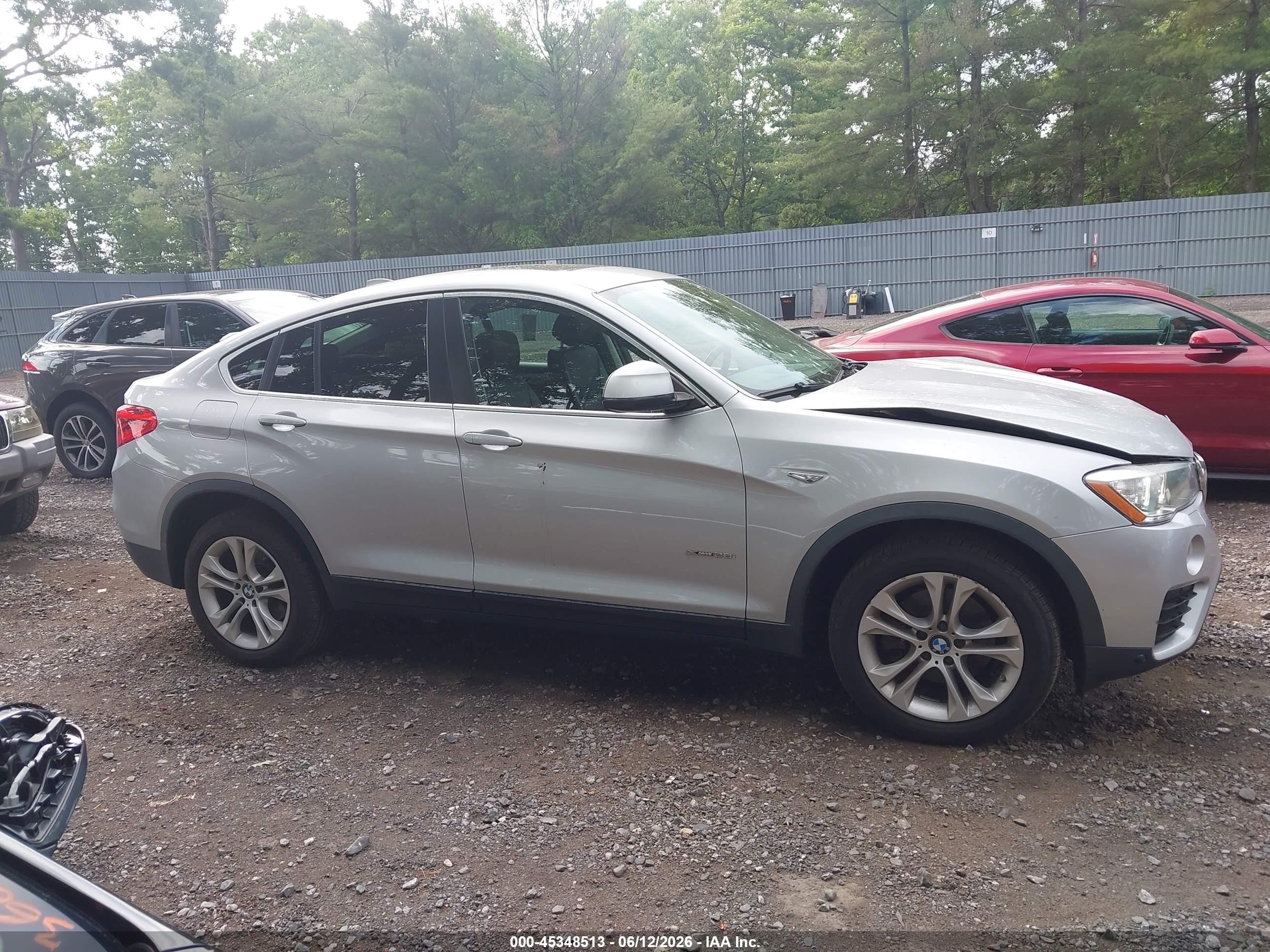 2015 Bmw X4 Xdrive28i Silver vin: 5UXXW3C59F0M87731