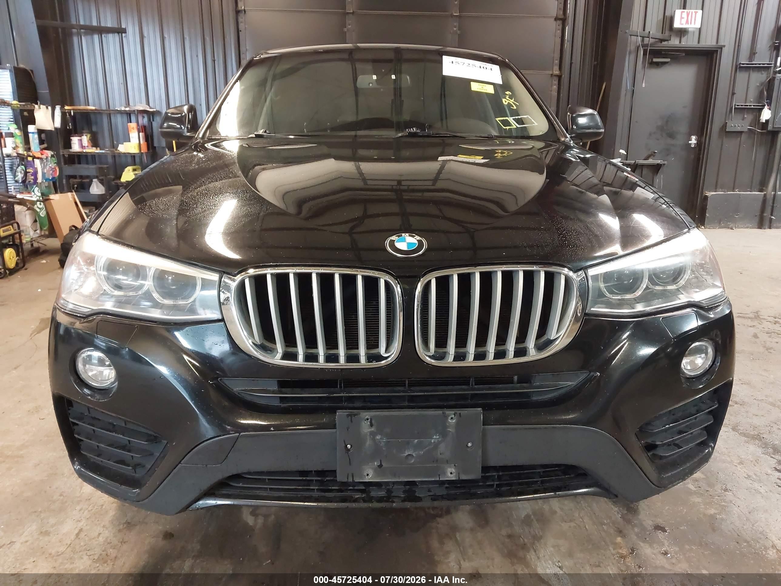 2015 Bmw X4 Xdrive28i Black vin: 5UXXW3C5XF0F89168