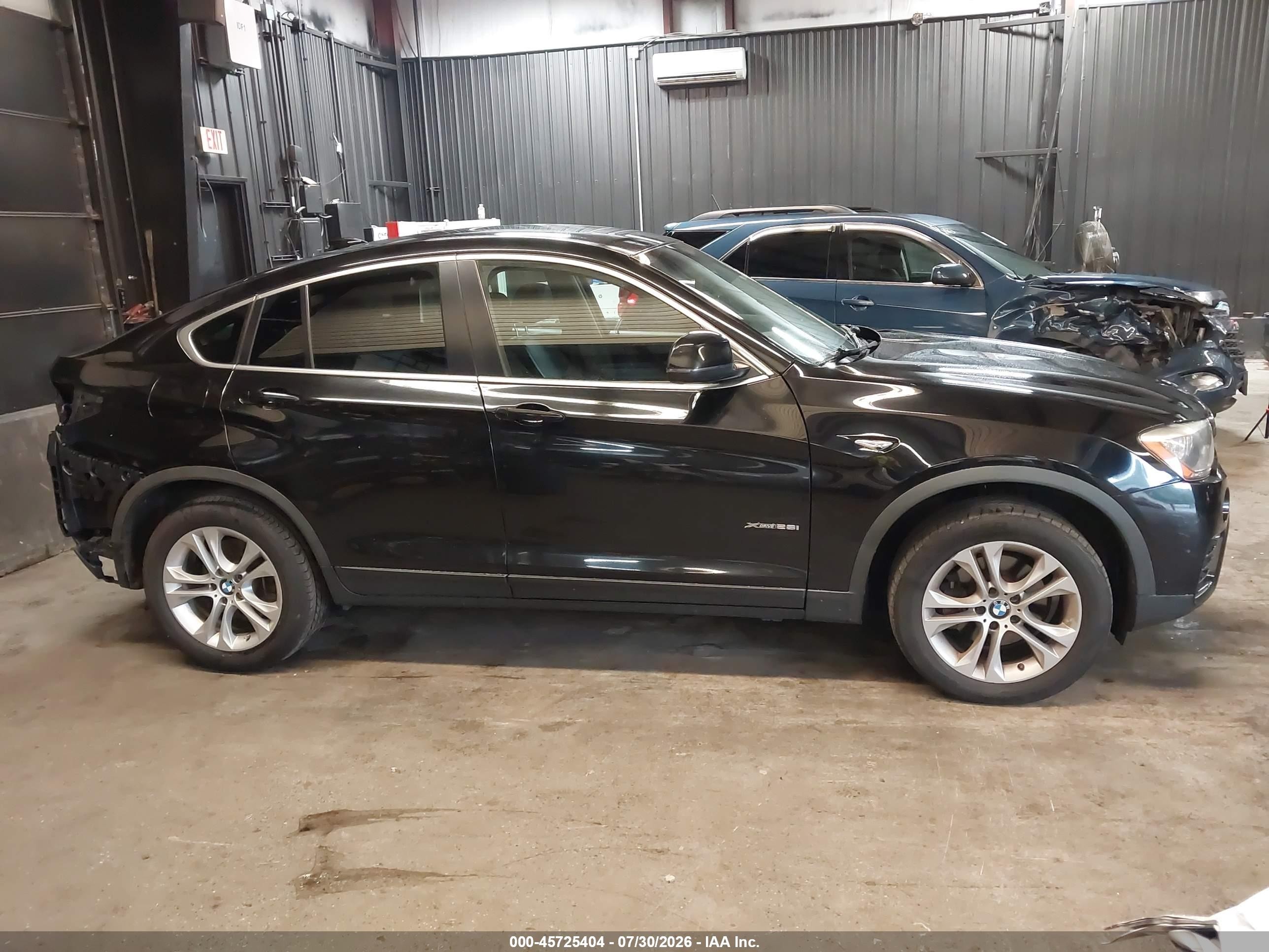 2015 Bmw X4 Xdrive28i Black vin: 5UXXW3C5XF0F89168
