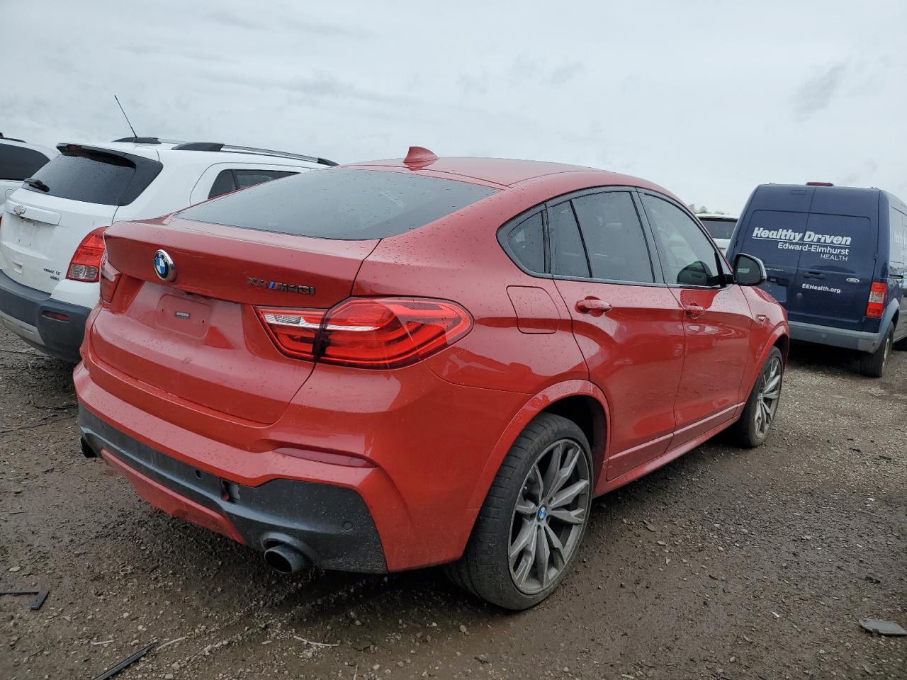 2017 Bmw X4 Xdrivem40i Red vin: 5UXXW7C55H0M91446